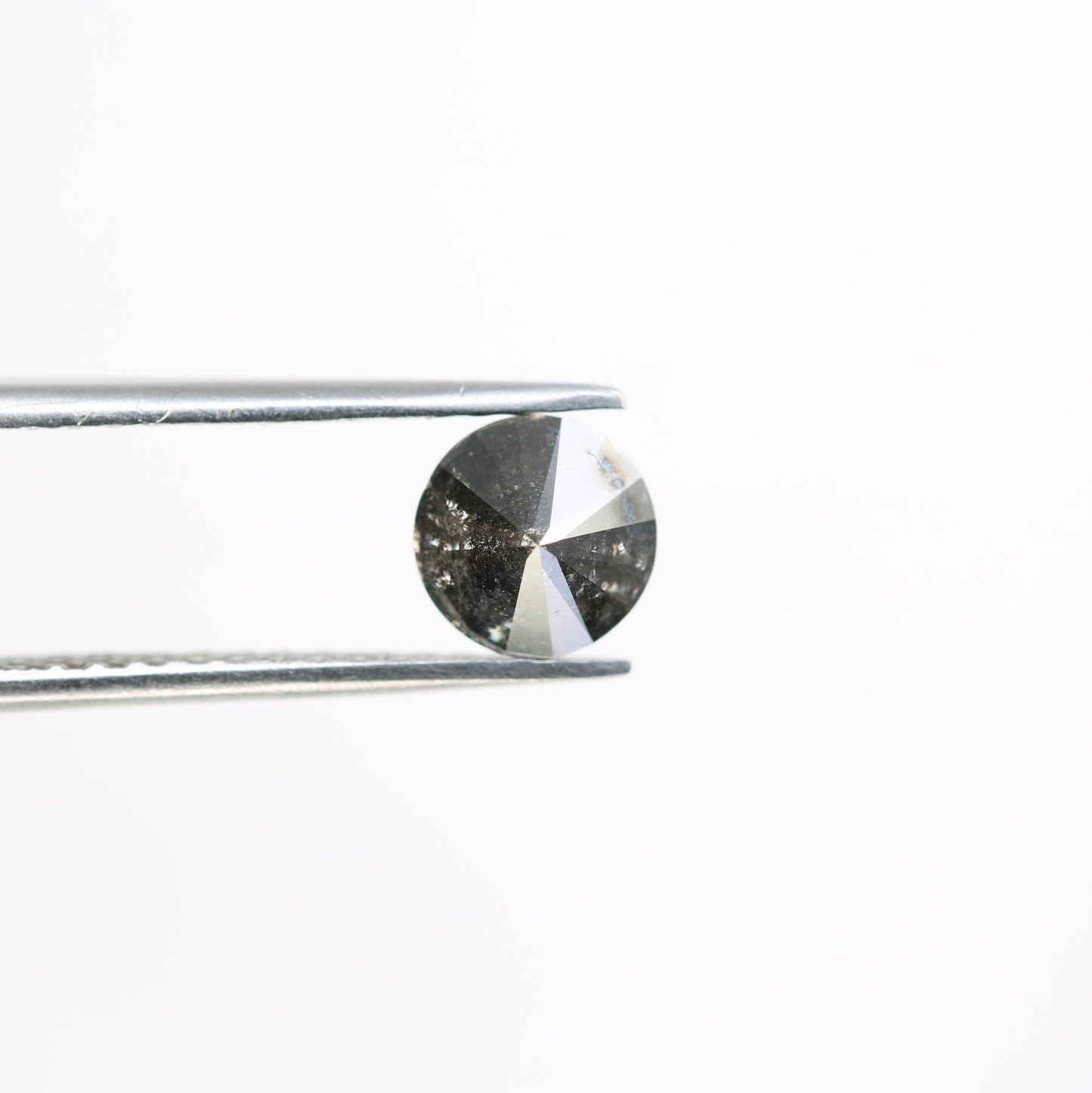 1.34 CT Salt And Pepper Loose Round Brilliant Cut Diamond For Galaxy Ring - JayKrishna Diamond