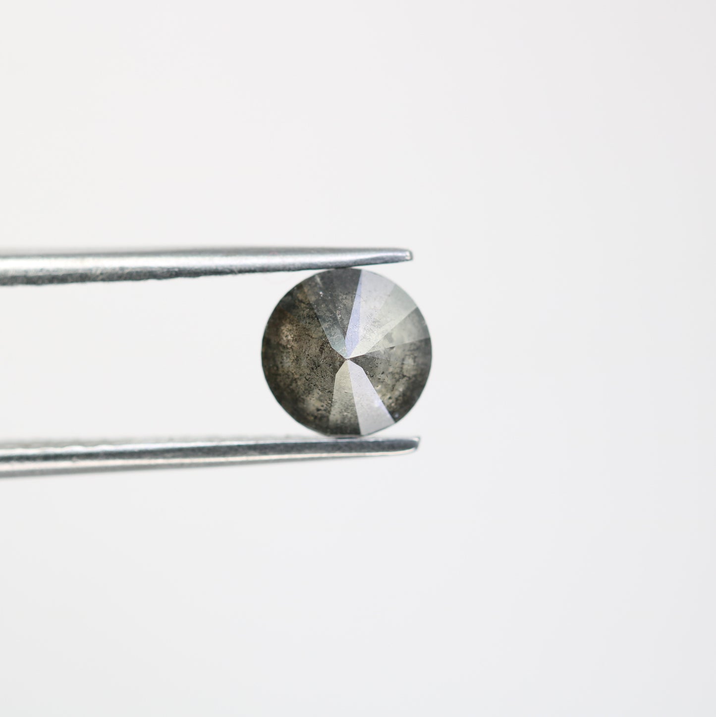 1.42 CT Natural Salt And Pepper Round Brilliant Cut Diamond For Engagement Ring - JayKrishna Diamond