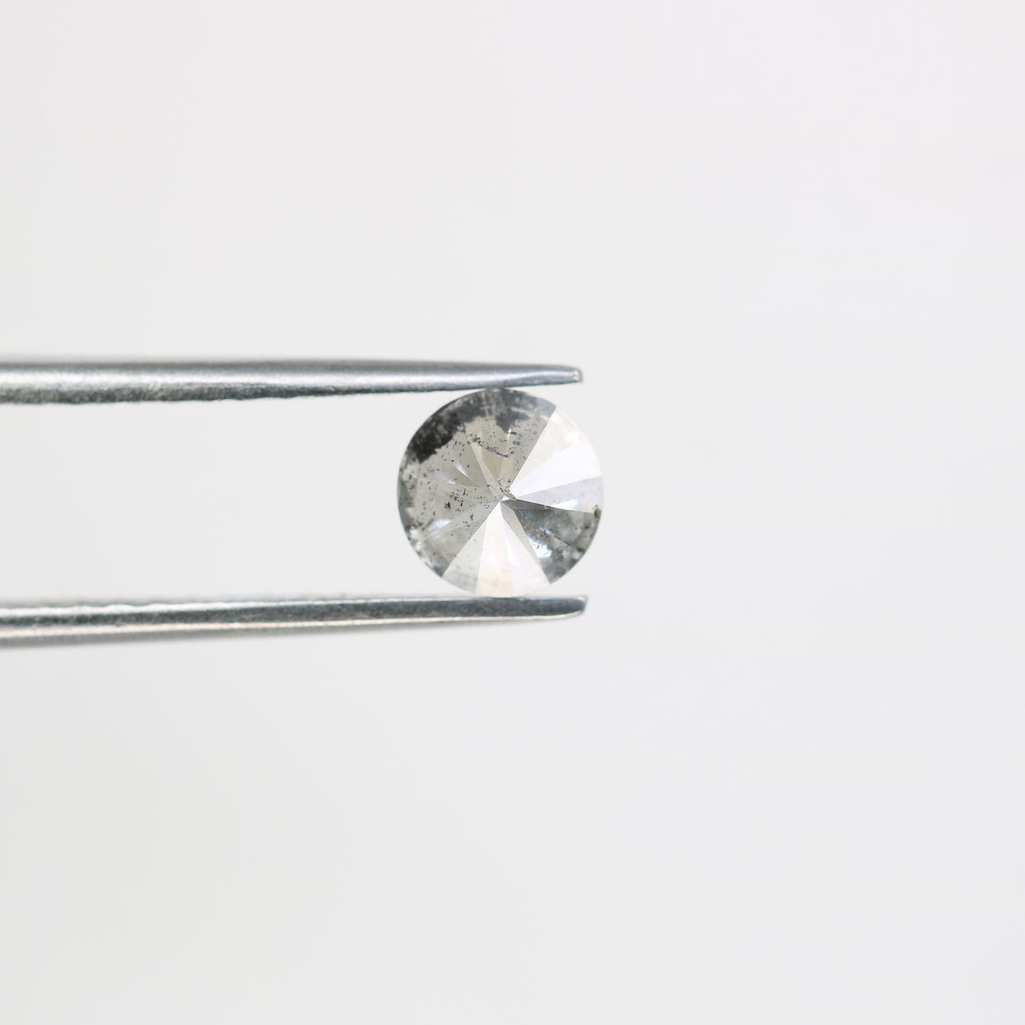 0.73 CT Salt And Pepper Round Brilliant Cut Natural Diamond For Engagement Ring - JayKrishna Diamond