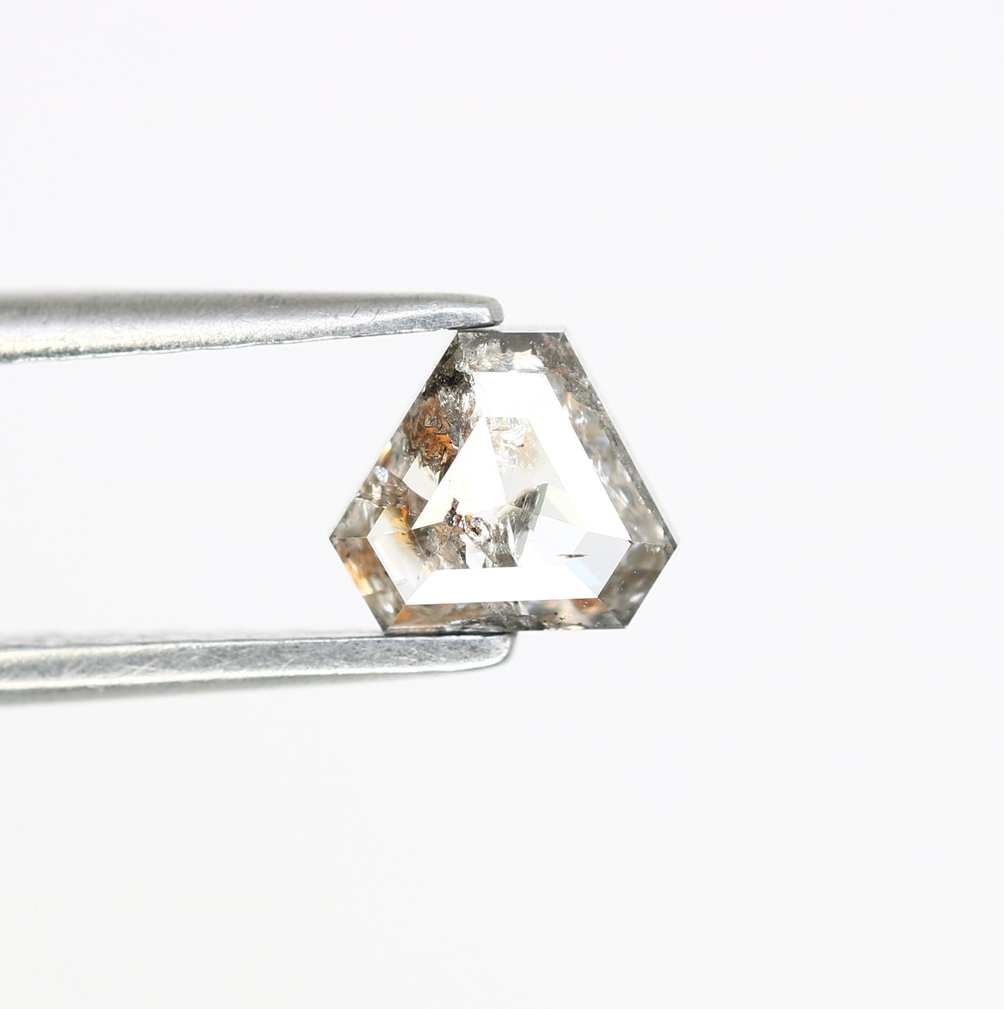 0.63 Carat Triangle Shape Loose Natural Salt and Pepper Diamond (5 MM) for a Distinctive Wedding Ring: Elegant Gemstone Jewelry Choice - JayKrishna Diamond
