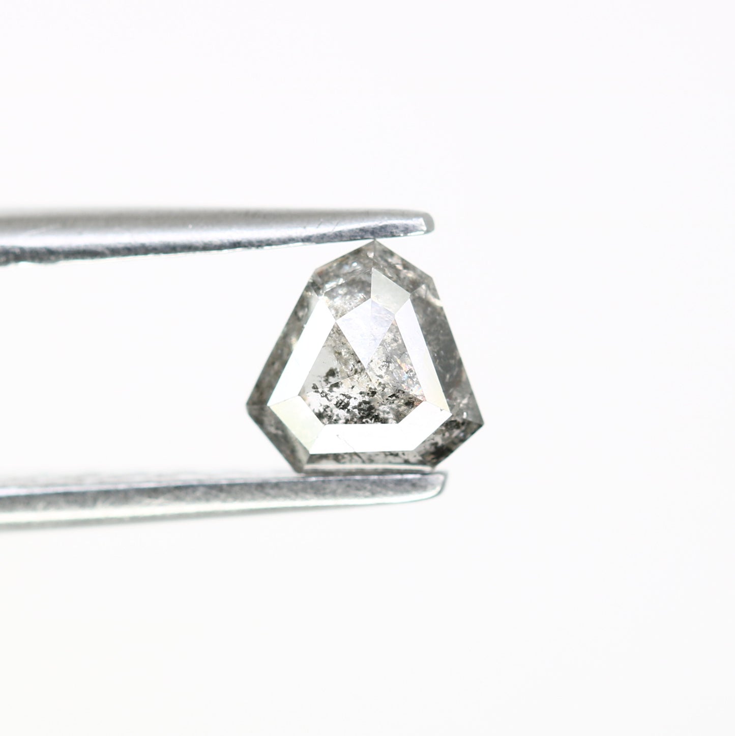 0.51 Carat Shield Shape Diamond 5 MM Loose Salt And Pepper Diamond For Wedding Ring - JayKrishna Diamond