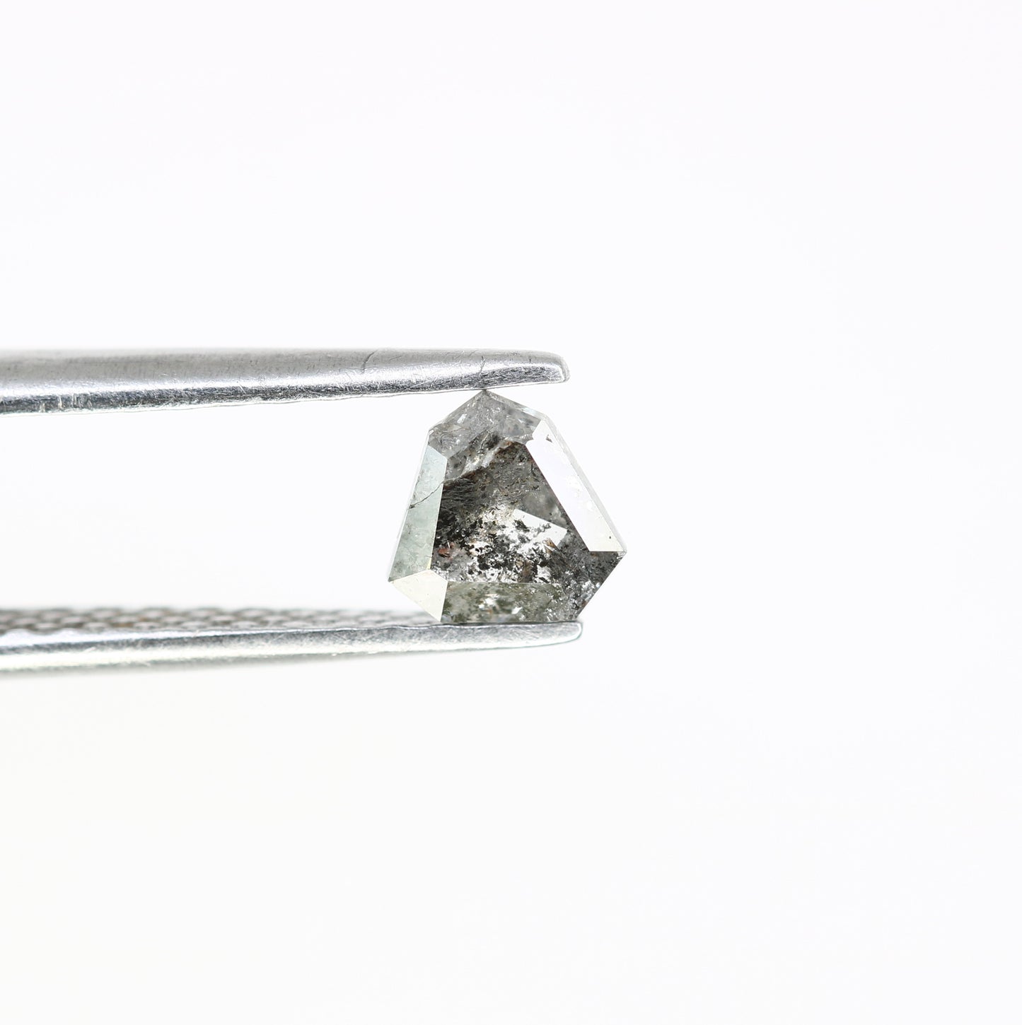 0.51 Carat Shield Shape Diamond 5 MM Loose Salt And Pepper Diamond For Wedding Ring - JayKrishna Diamond
