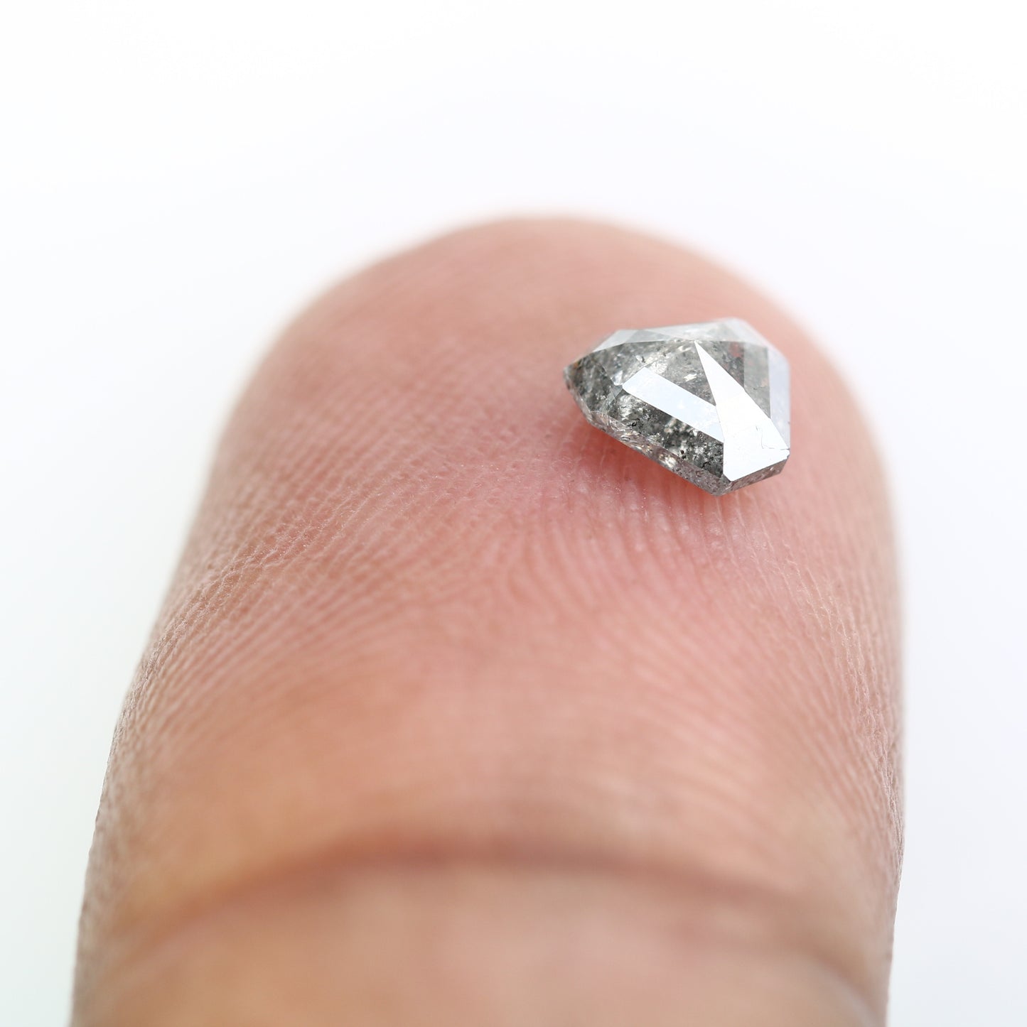 0.51 Carat Shield Shape Diamond 5 MM Loose Salt And Pepper Diamond For Wedding Ring - JayKrishna Diamond