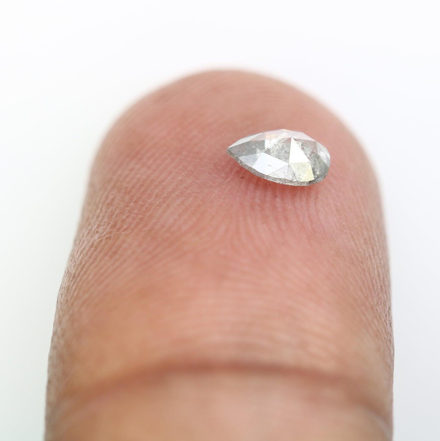 Unique 0.34 Carat Pear Shape Salt & Pepper Diamond | Perfect for Engagement Rings - JayKrishna Diamond
