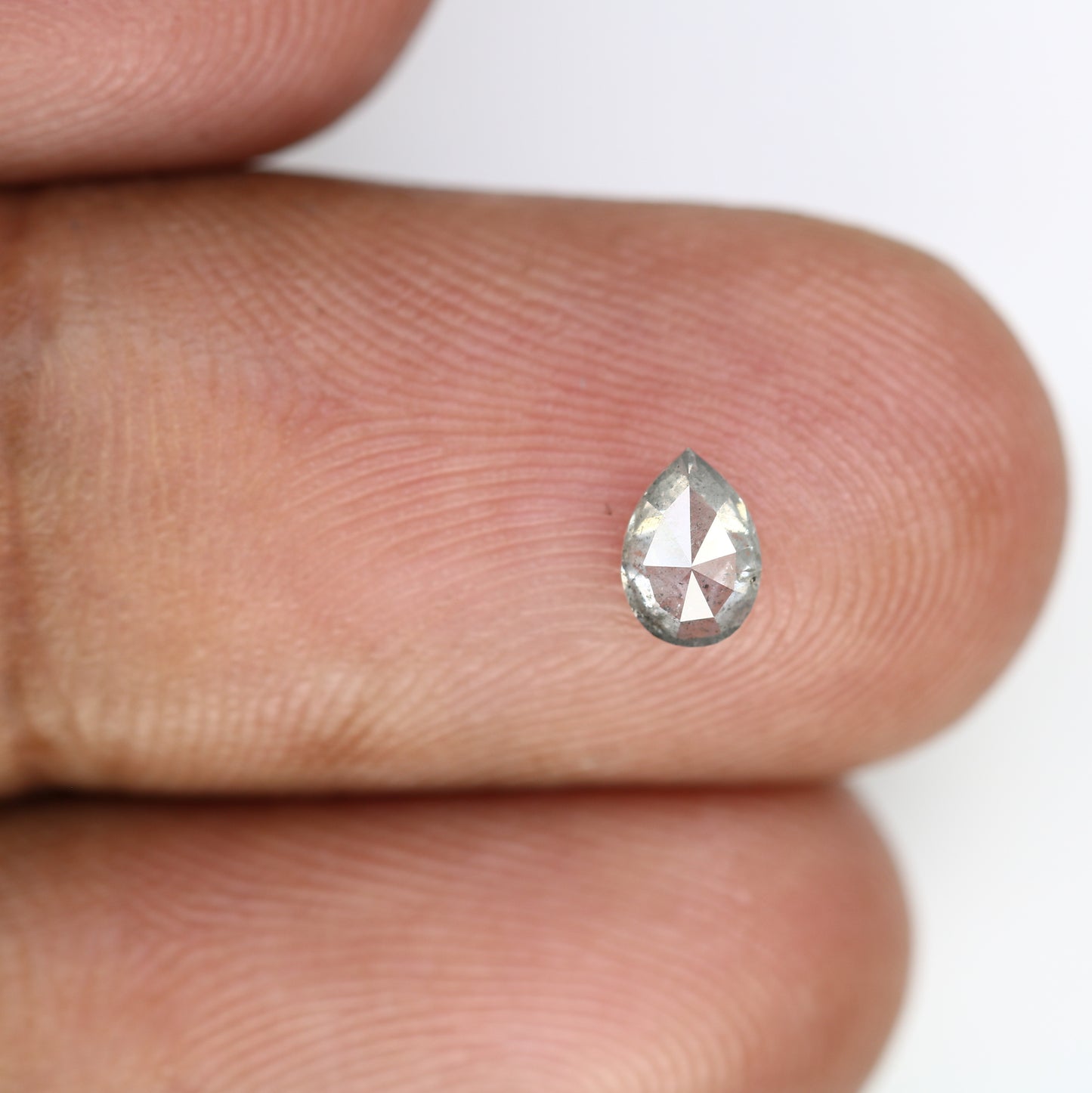 Unique 0.34 Carat Pear Shape Salt & Pepper Diamond | Perfect for Engagement Rings - JayKrishna Diamond