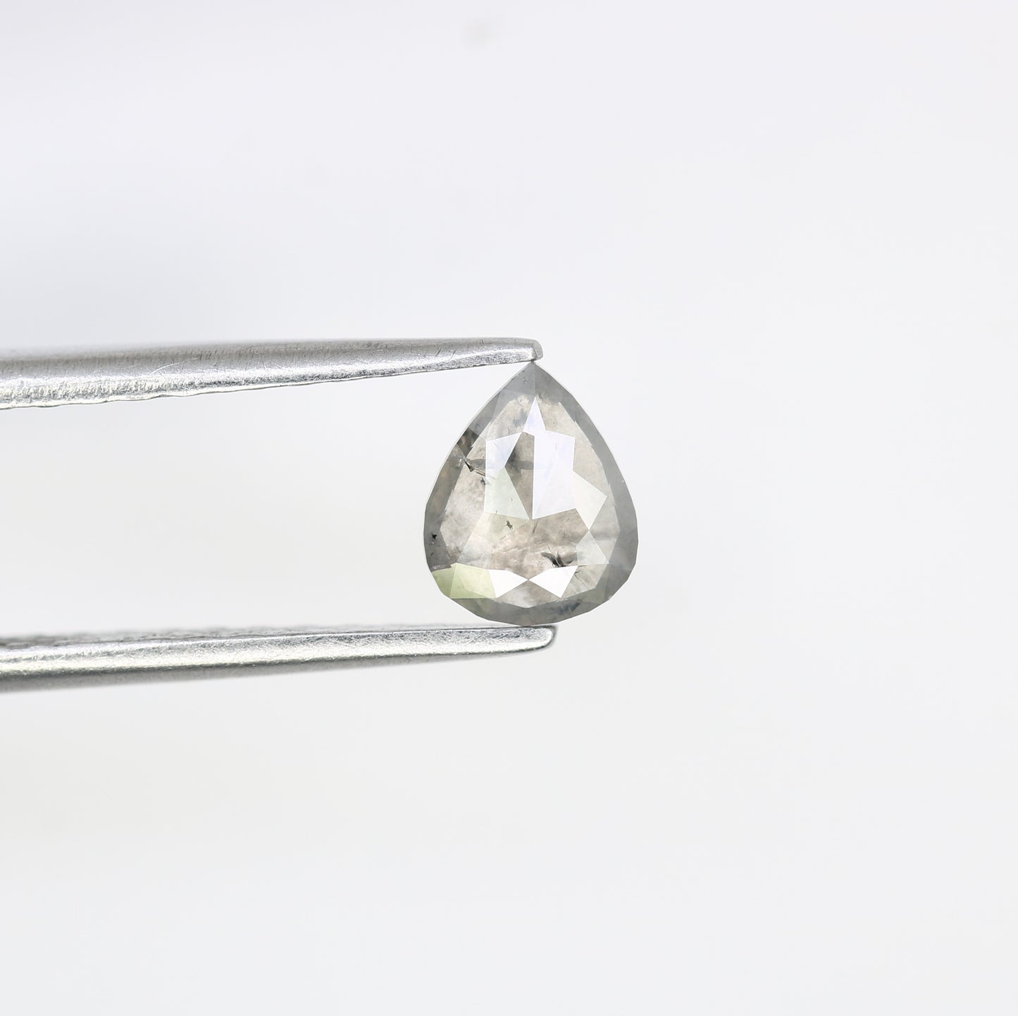 0.46 Carat Pear Shape Salt And Pepper Diamond | Loose Natural Diamond for Wedding or Engagement Ring - JayKrishna Diamond