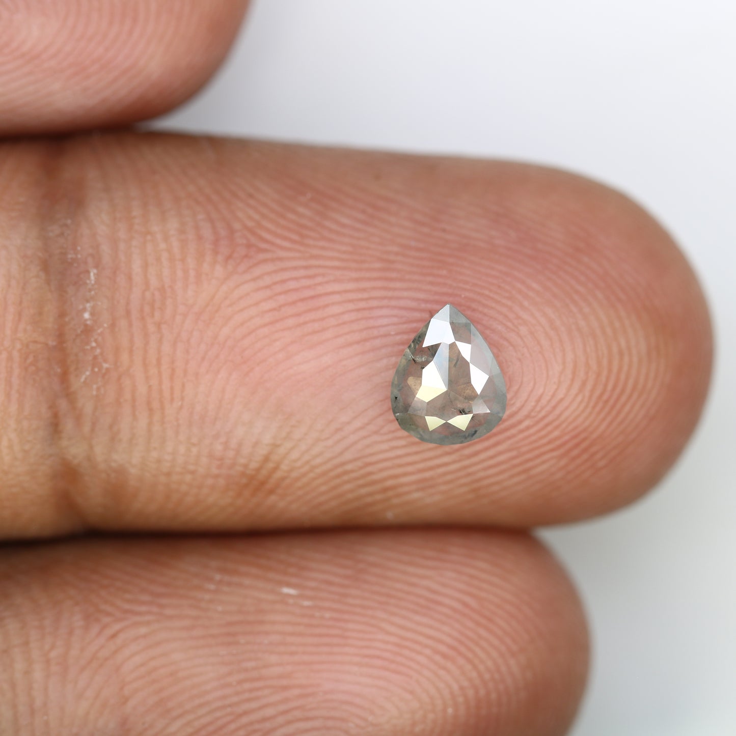 0.46 Carat Pear Shape Salt And Pepper Diamond | Loose Natural Diamond for Wedding or Engagement Ring - JayKrishna Diamond