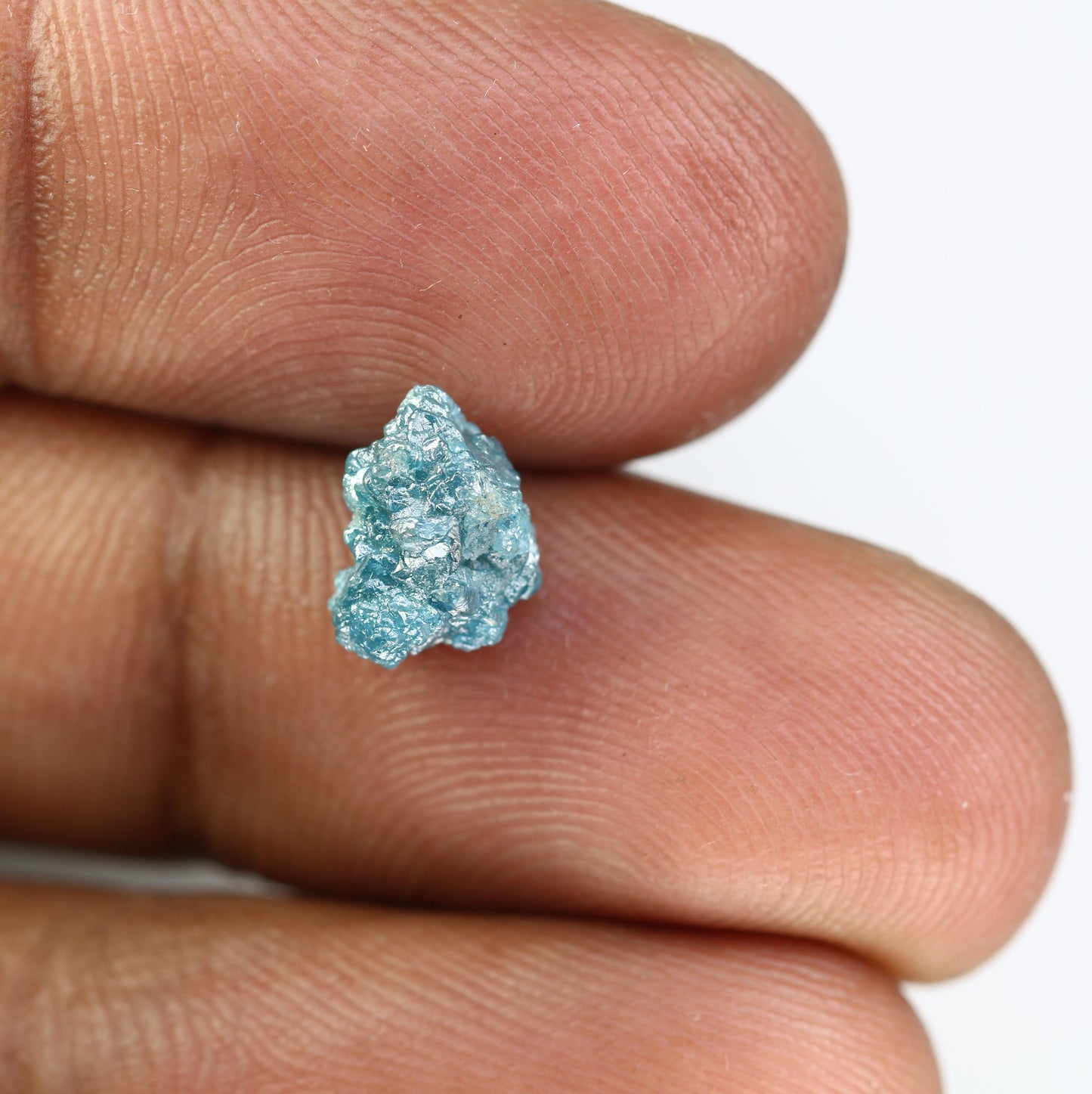 Raw Irregular Shape 2.26 CT Rough Blue Uncut Diamond For Promise Ring - JayKrishna Diamond