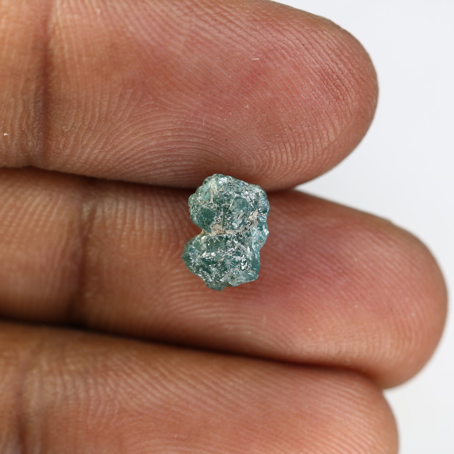 Uncut Irregular Shape 2.36 CT Blue Rough Raw Diamond For Statement Ring - JayKrishna Diamond