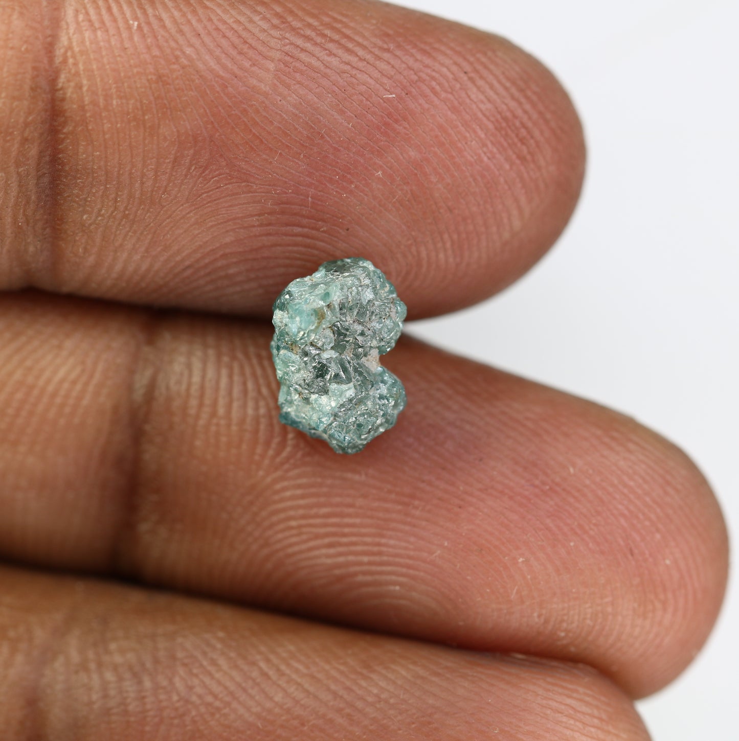 Uncut Irregular Shape 2.36 CT Blue Rough Raw Diamond For Statement Ring - JayKrishna Diamond