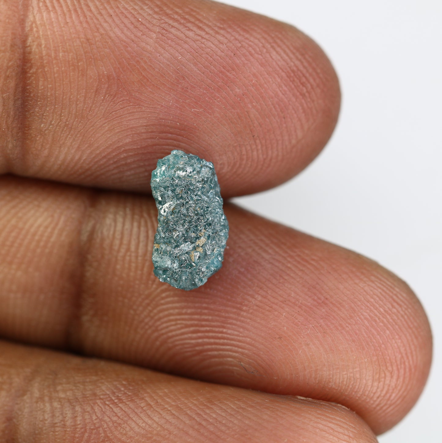 Blue Rough 2.54 CT Uncut Raw Irregular Shape Diamond For Unique Ring - JayKrishna Diamond