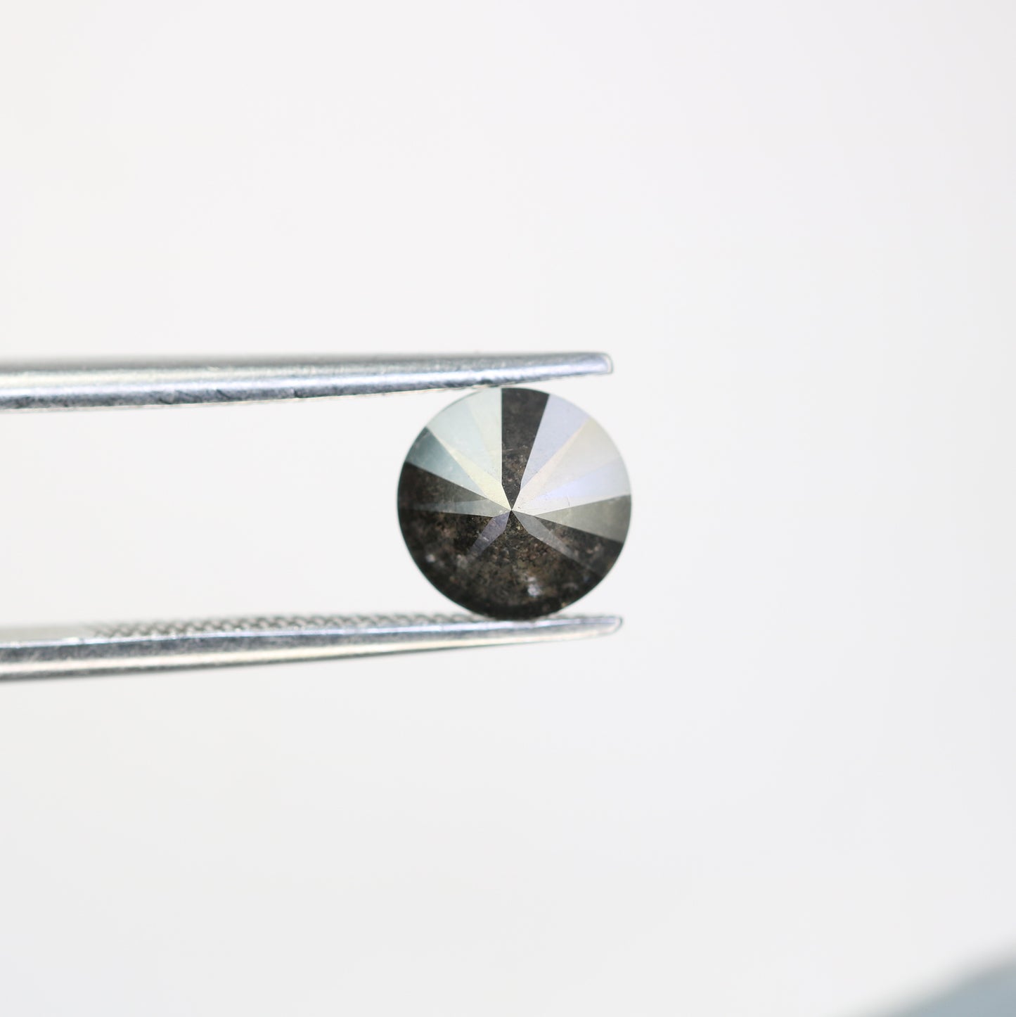 Natural Black Diamond 1.26 Carat Salt And Pepper Round Brilliant Cut Diamond - JayKrishna Diamond