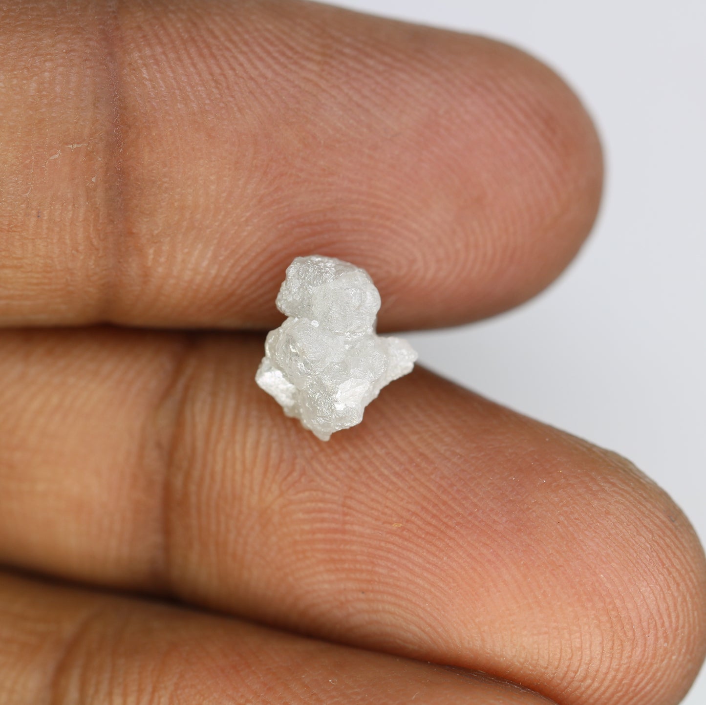 2.98 CT Rough White Irregular Cut Raw Natural Diamond For Engagement Ring - JayKrishna Diamond
