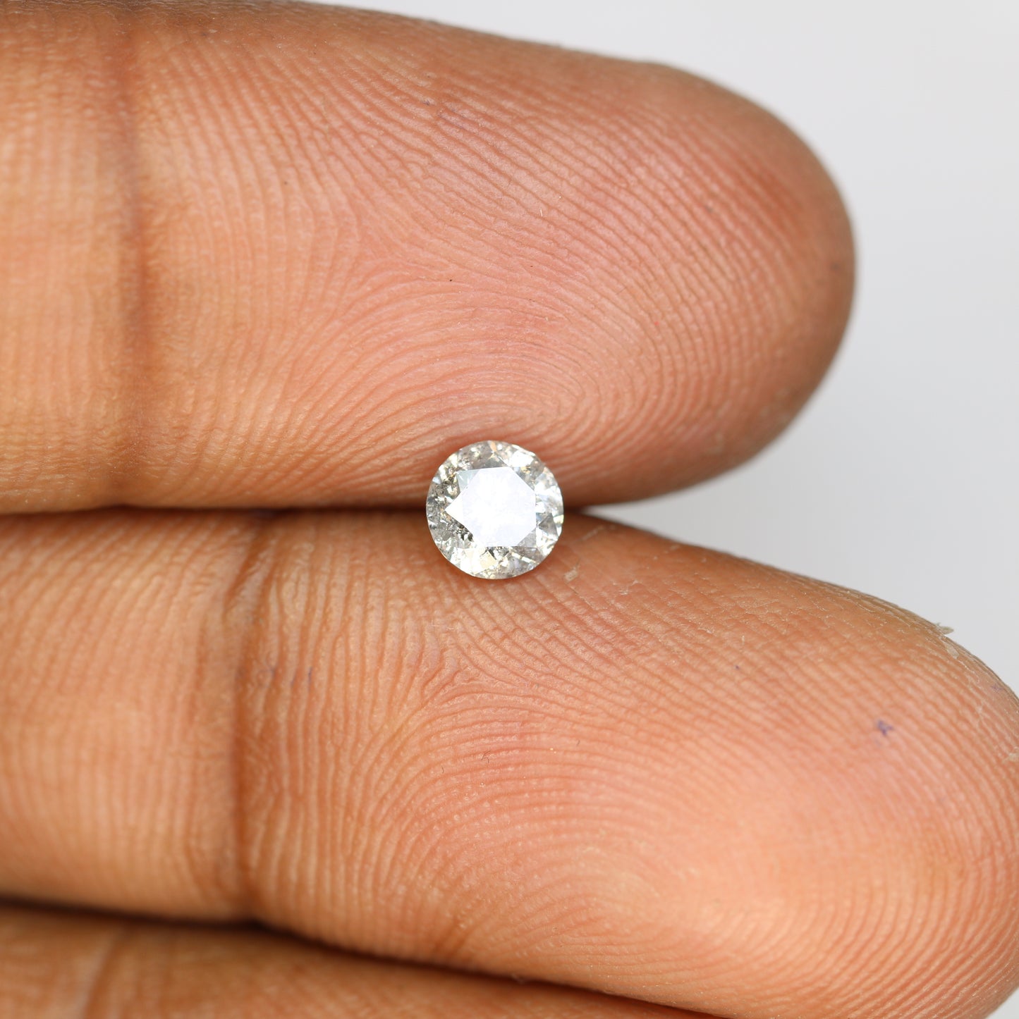 Salt And Pepper Diamond Ring 0.44 Carat Natural Round Brilliant Cut Diamond - JayKrishna Diamond