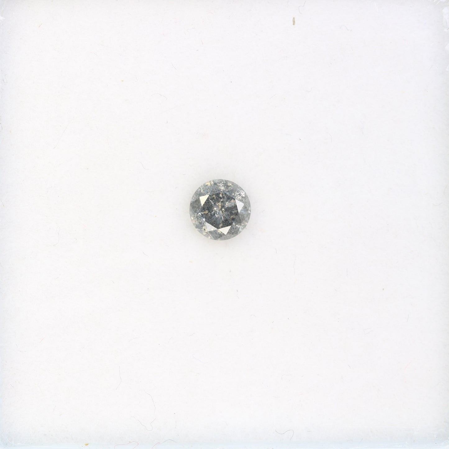 Round Brilliant Cut Diamond 0.39 Carat Natural Loose Salt And Pepper Diamond - JayKrishna Diamond