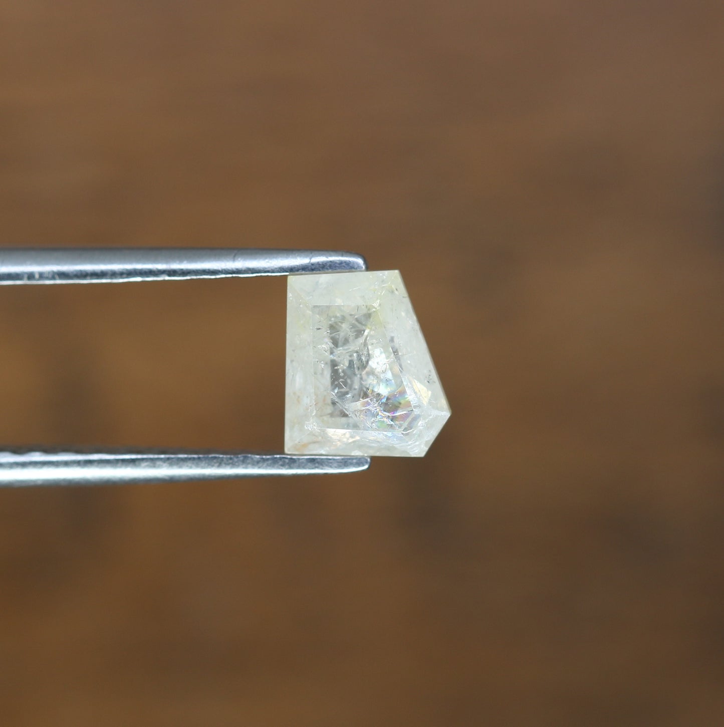 0.98 CT White Geometric Shape Natural 6.10 MM Diamond For Statement Ring - JayKrishna Diamond