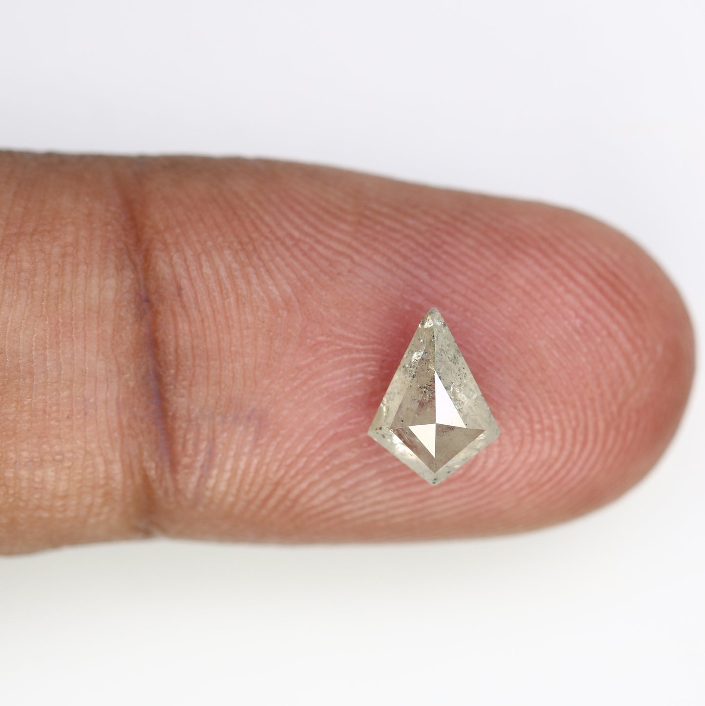 1.05 Carat Kite Cut 8.40 MM Natural Salt And Pepper Diamond For Wedding Ring - JayKrishna Diamond