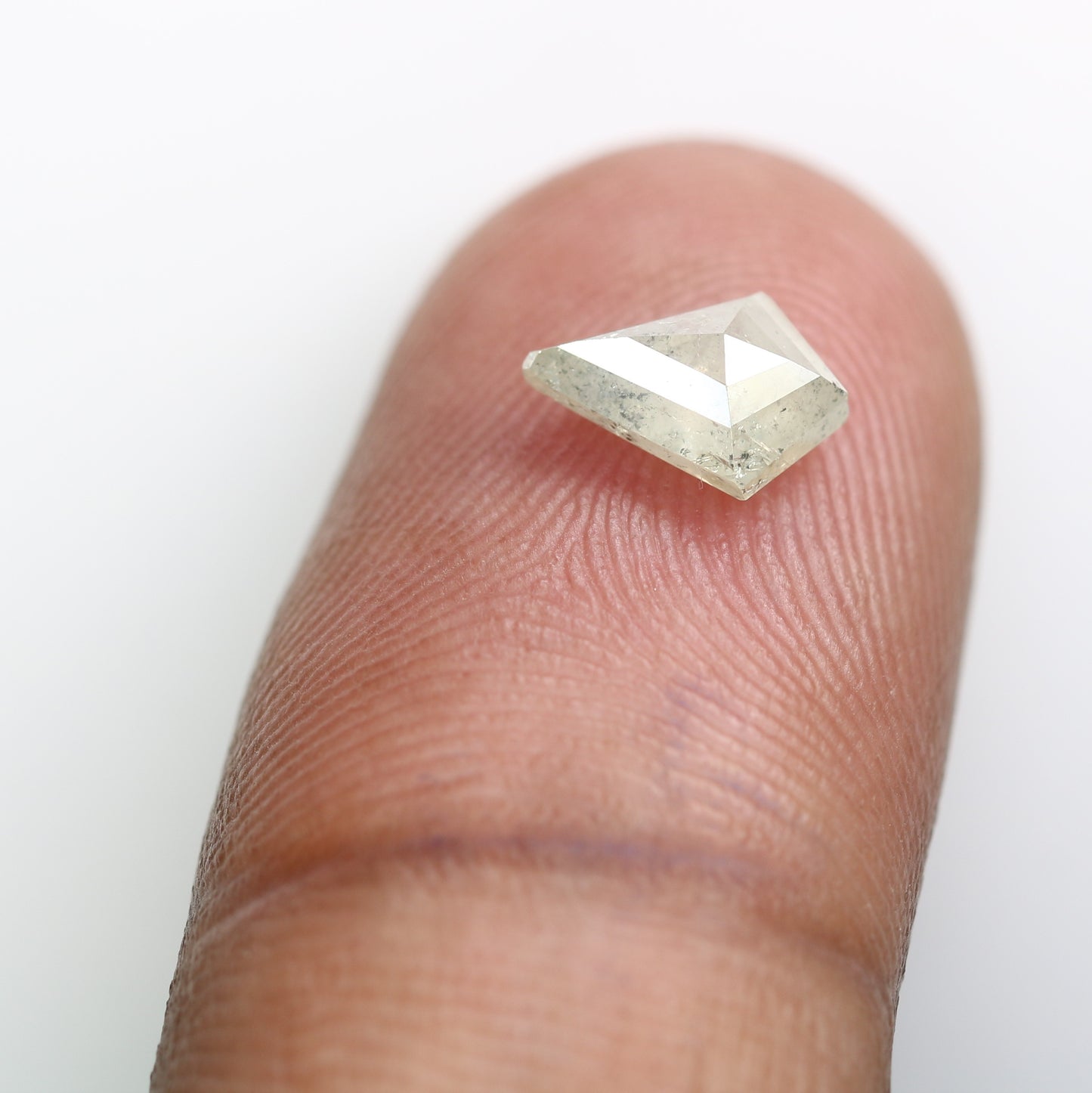 1.05 Carat Kite Cut 8.40 MM Natural Salt And Pepper Diamond For Wedding Ring - JayKrishna Diamond