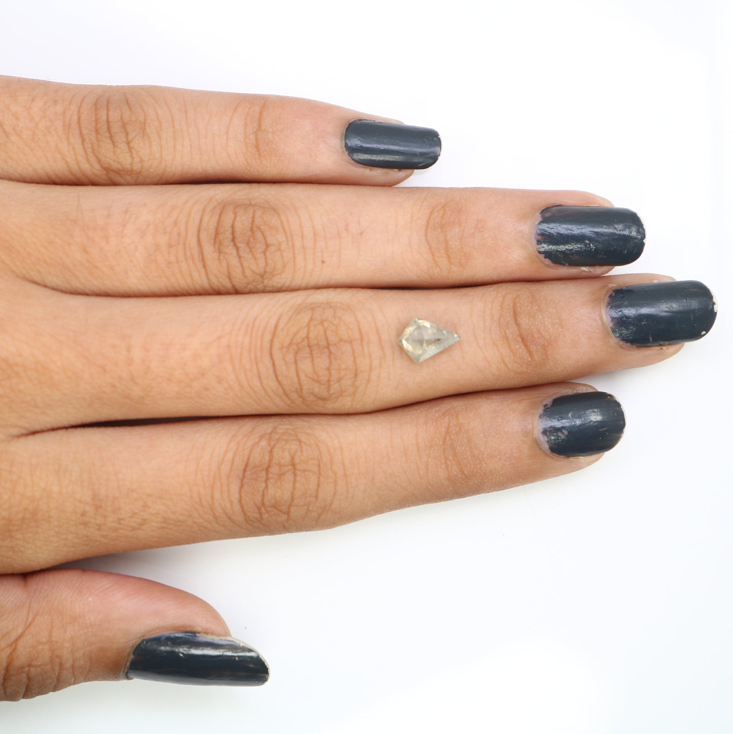 1.05 Carat Kite Cut 8.40 MM Natural Salt And Pepper Diamond For Wedding Ring - JayKrishna Diamond