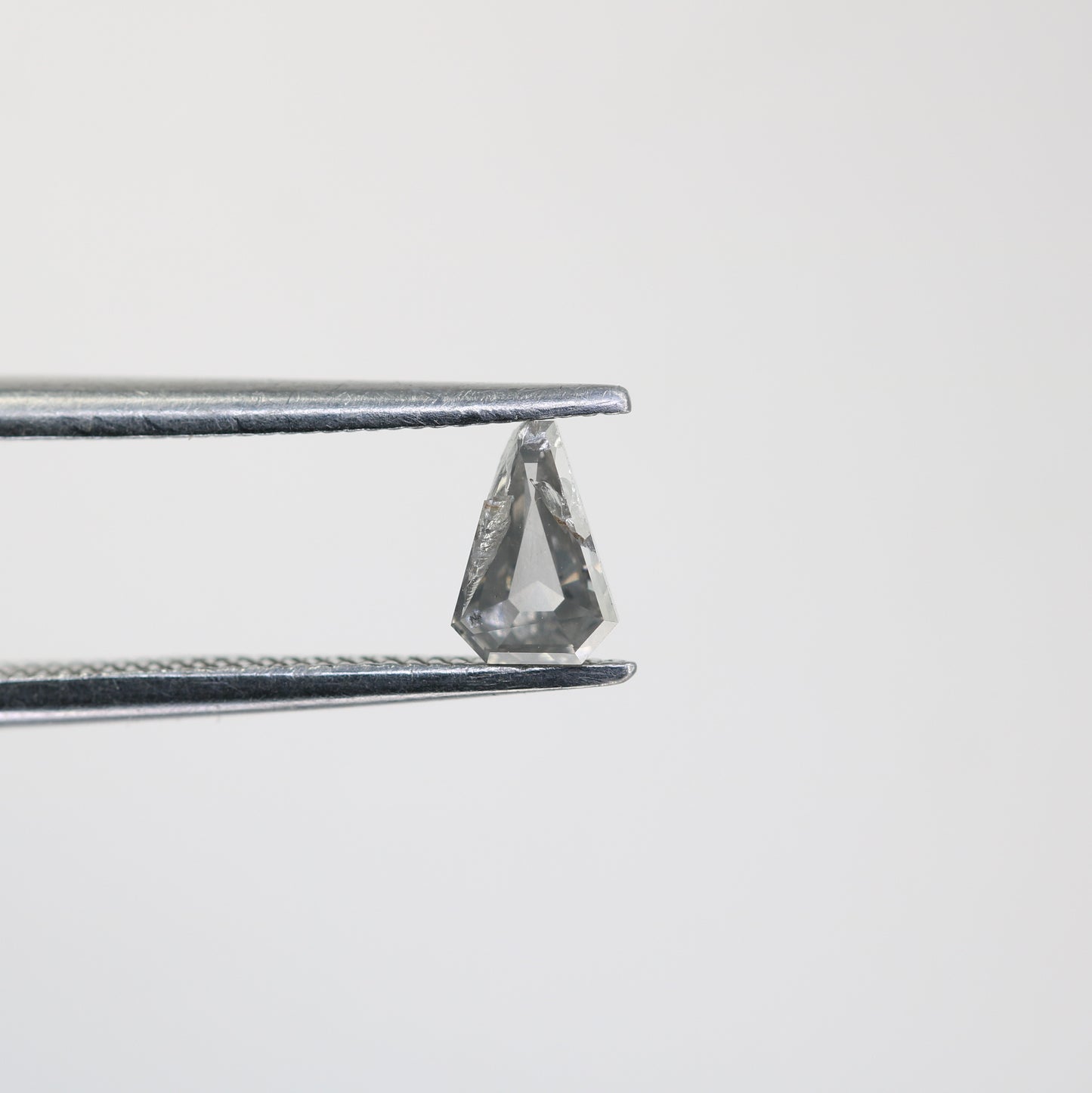 0.43 CT Triangle Shape Salt and Pepper Natural Diamond for Engagement Ring and Custom Artisan Jewelry - JayKrishna Diamond