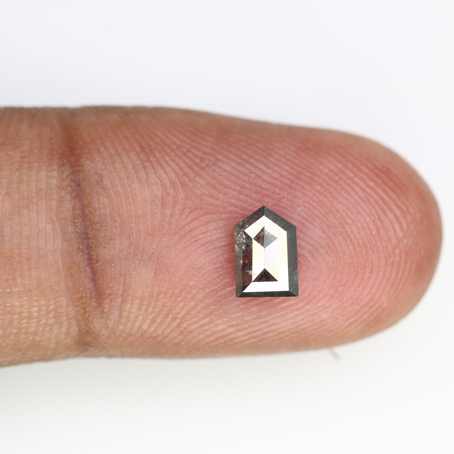 0.63 CT Bullet Shape Salt and Pepper Diamond (6.50 MM) for a One-of-a-Kind Designer Jewelry Piece: Exquisite Gemstone Collection - JayKrishna Diamond