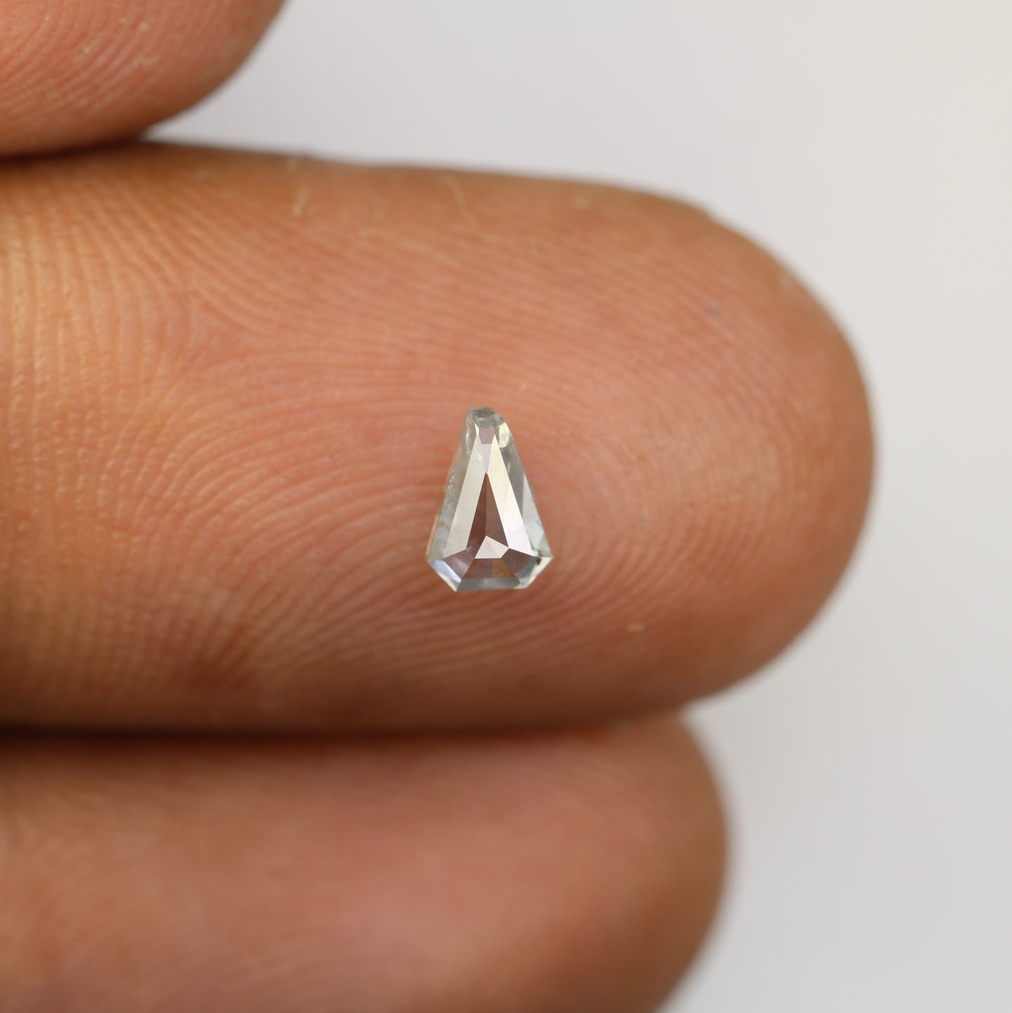 0.43 CT Triangle Shape Salt and Pepper Natural Diamond for Engagement Ring and Custom Artisan Jewelry - JayKrishna Diamond