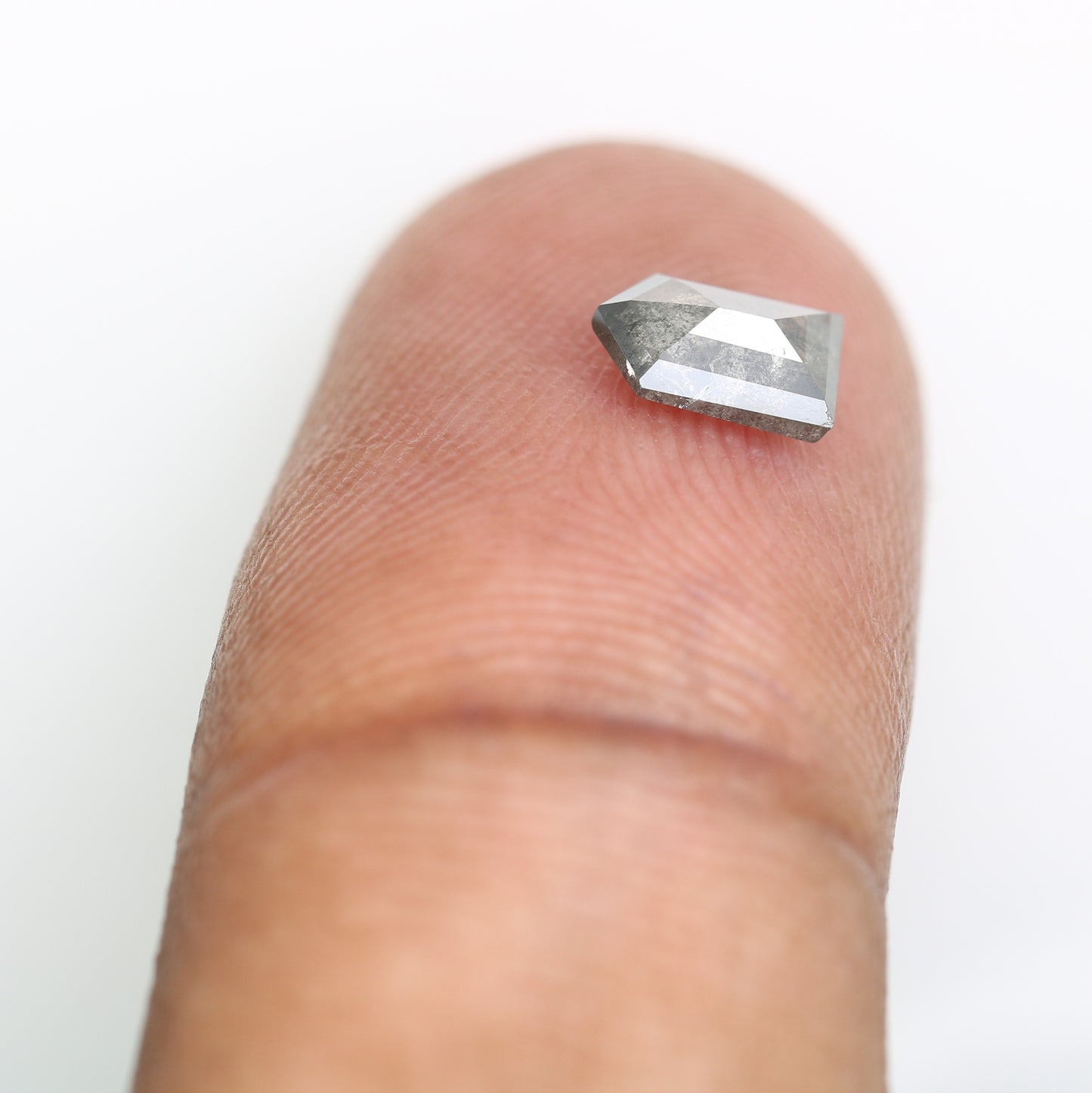 0.63 CT Bullet Shape Salt and Pepper Diamond (6.50 MM) for a One-of-a-Kind Designer Jewelry Piece: Exquisite Gemstone Collection - JayKrishna Diamond