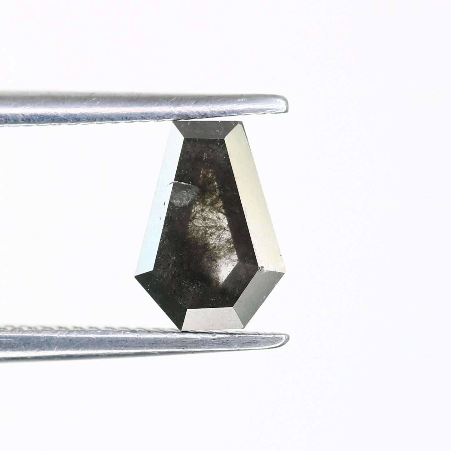 0.65 Carat Shield Shaped Salt and Pepper Loose Diamond for Galaxy Ring - Unique Gemstone for Celestial-Inspired Jewelry - JayKrishna Diamond