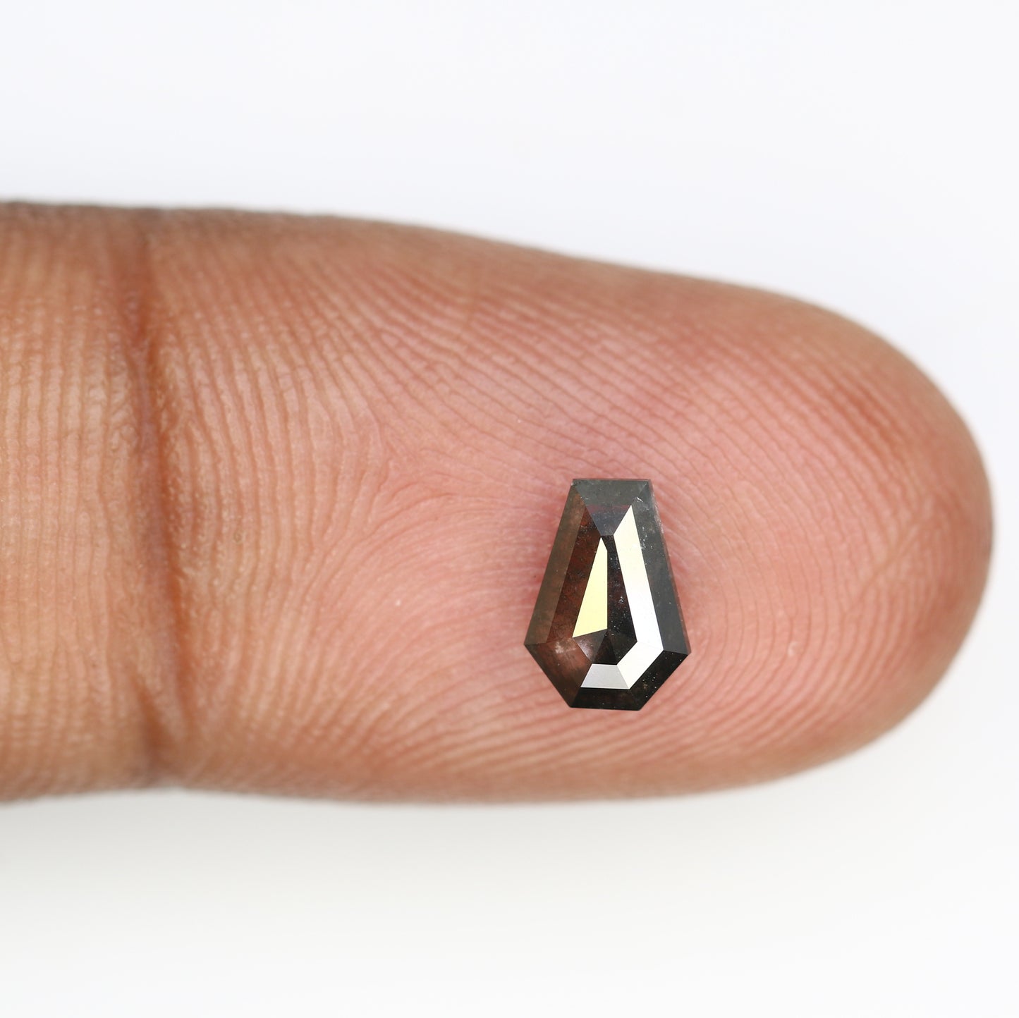 0.65 Carat Shield Shaped Salt and Pepper Loose Diamond for Galaxy Ring - Unique Gemstone for Celestial-Inspired Jewelry - JayKrishna Diamond