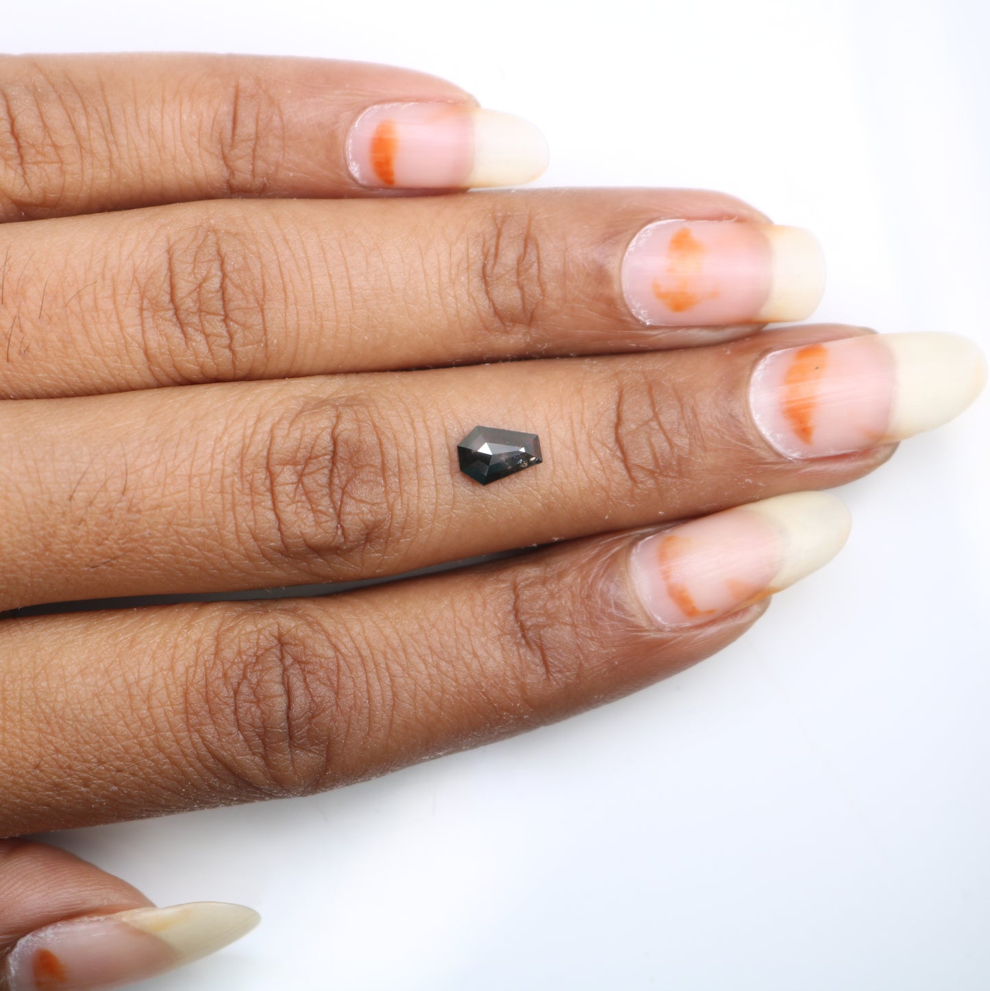 0.65 Carat Shield Shaped Salt and Pepper Loose Diamond for Galaxy Ring - Unique Gemstone for Celestial-Inspired Jewelry - JayKrishna Diamond