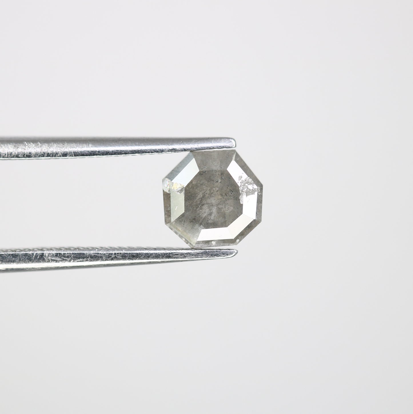 0.89 CT Geometric Shape Salt And Pepper Loose Diamond For Engagement Ring - JayKrishna Diamond