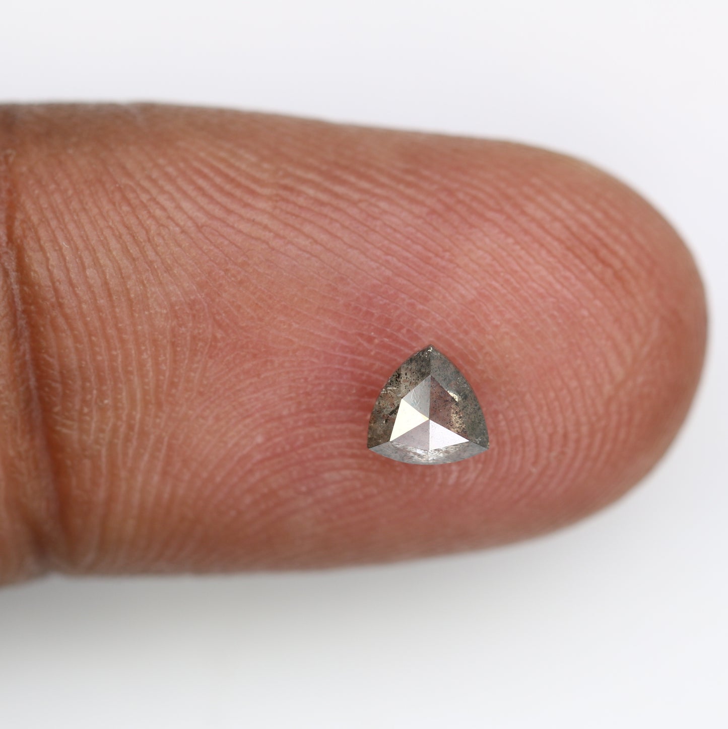 0.42 CT Loose Fancy Triangle Shape Salt and Pepper Diamond for Galaxy Ring and Artisan Jewelry Design - JayKrishna Diamond
