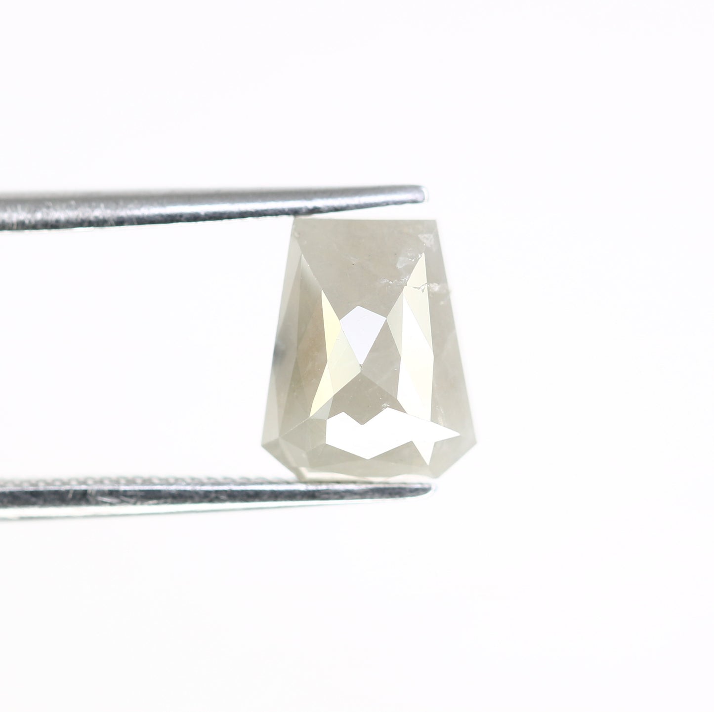 2.78 CT Geometric Shape Grey 8.50 MM Natural Diamond For Engagement Ring - JayKrishna Diamond