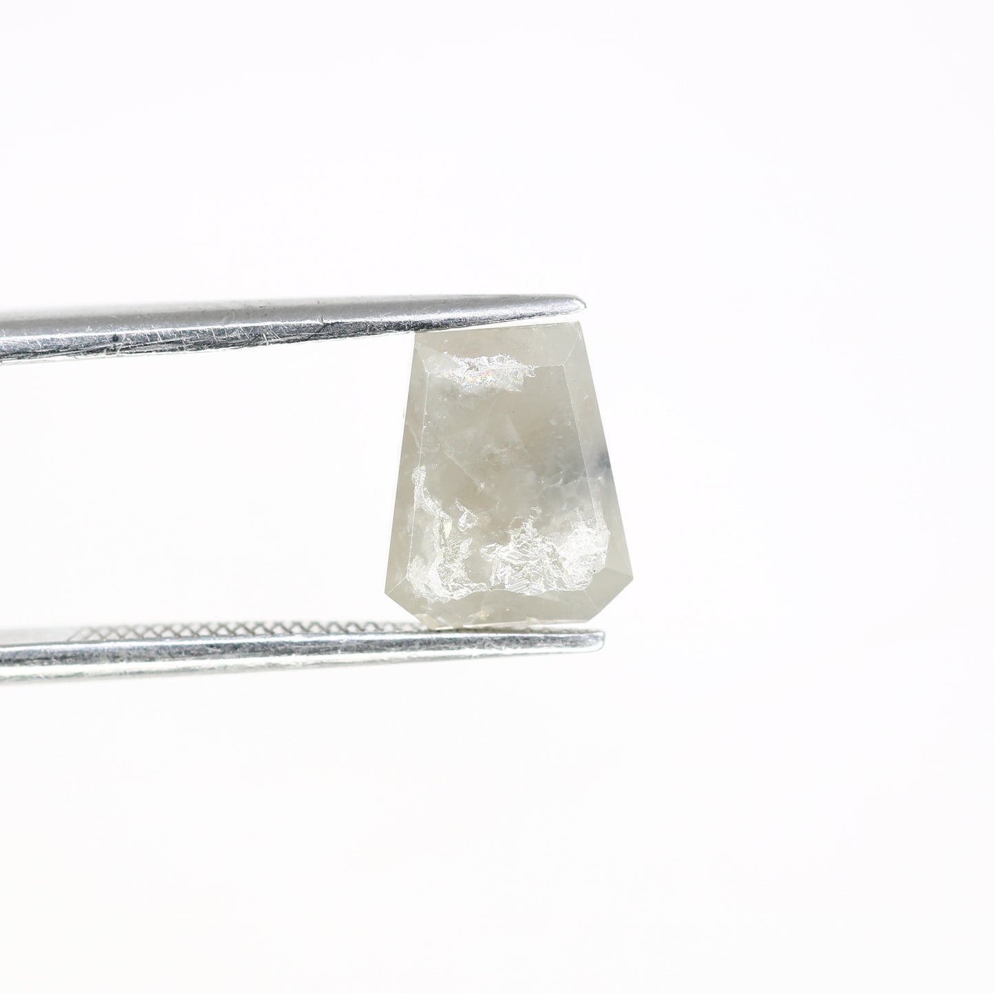 2.78 CT Geometric Shape Grey 8.50 MM Natural Diamond For Engagement Ring - JayKrishna Diamond