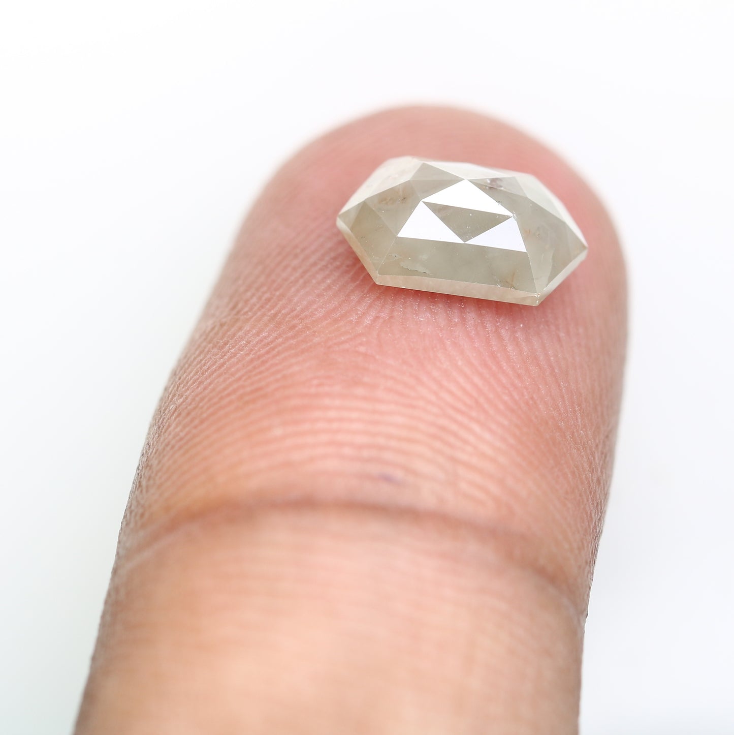 2.00 CT 9.70 MM Fancy Grey Elongated Hexagon Shape Diamond For Designer Jewelry - JayKrishna Diamond