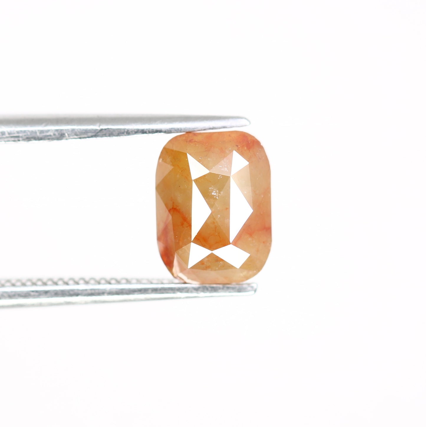 1.60 Carat 7.50 MM Natural Loose Red Emerald Shaped Diamond For Promise Ring - JayKrishna Diamond