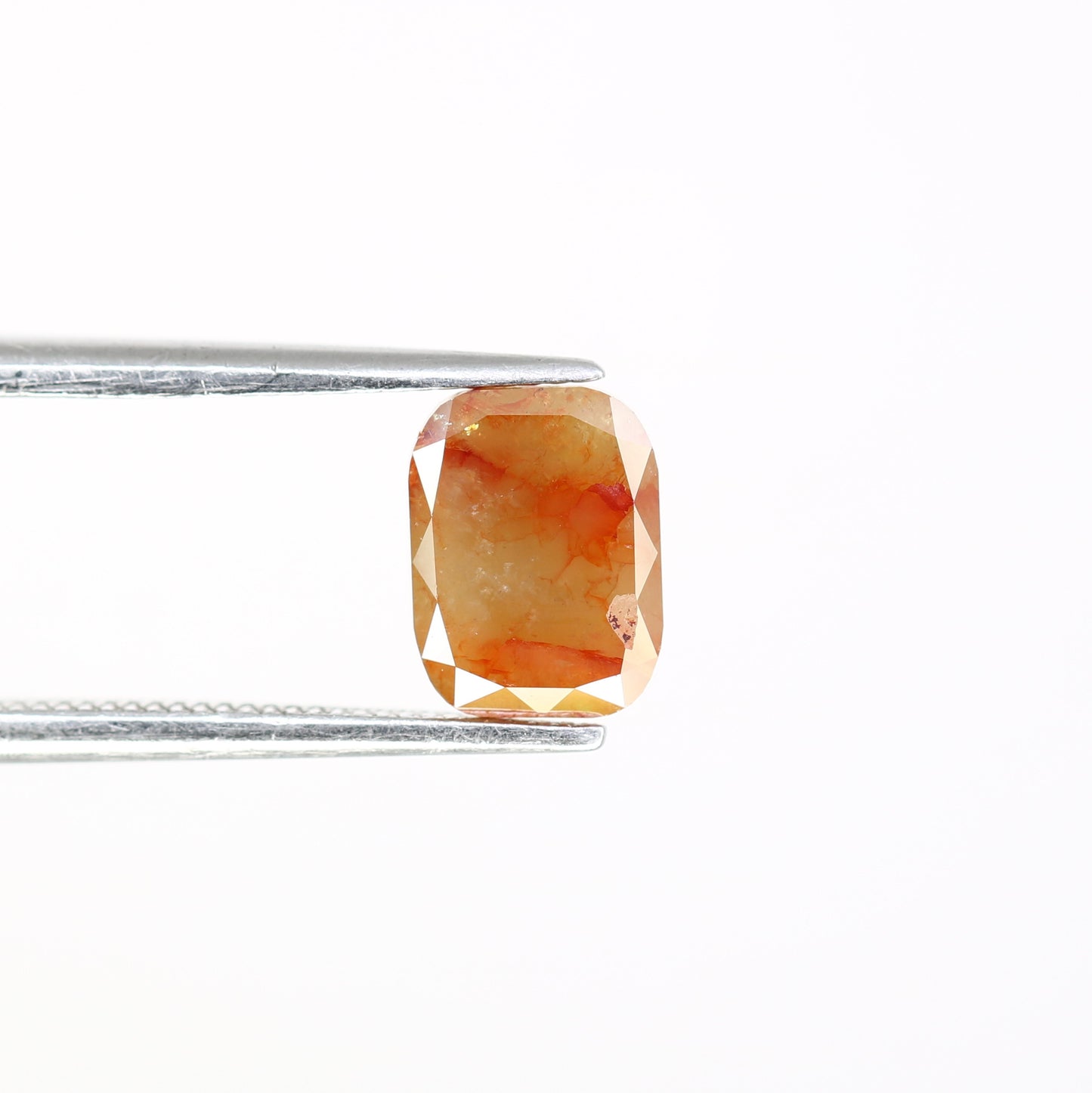 1.60 Carat 7.50 MM Natural Loose Red Emerald Shaped Diamond For Promise Ring - JayKrishna Diamond