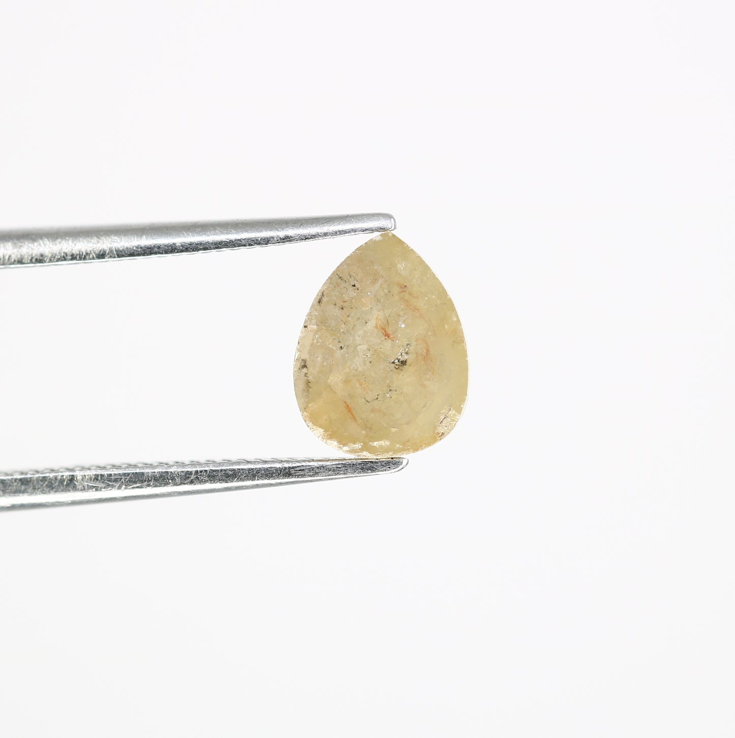 1.23 CT Natural Grey 7.60 MM Pear Shaped Loose Diamond For Fancy Ring - JayKrishna Diamond