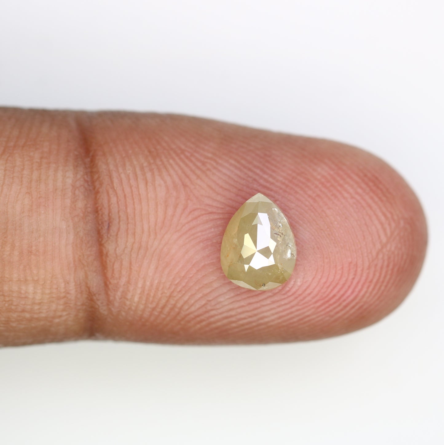 1.23 CT Natural Grey 7.60 MM Pear Shaped Loose Diamond For Fancy Ring - JayKrishna Diamond