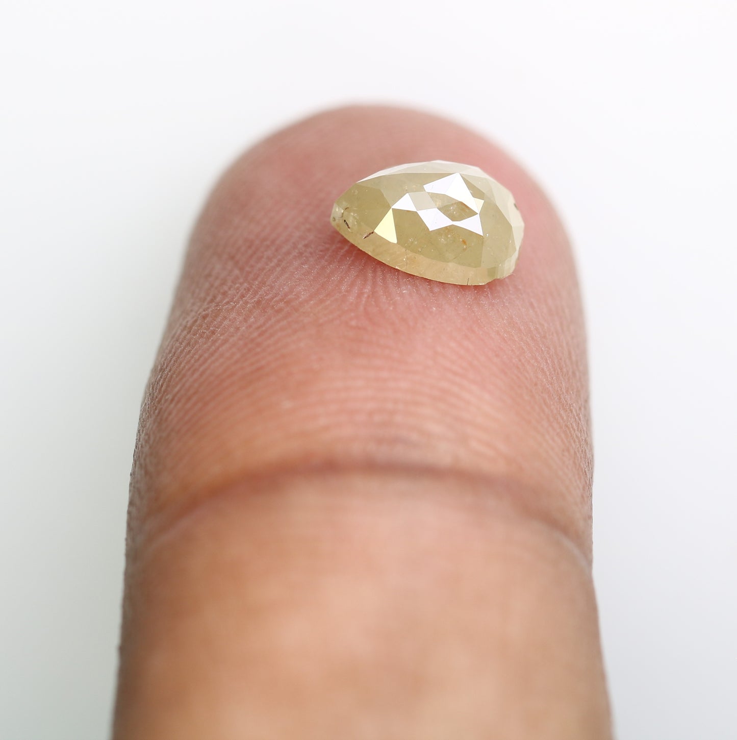 1.23 CT Natural Grey 7.60 MM Pear Shaped Loose Diamond For Fancy Ring - JayKrishna Diamond