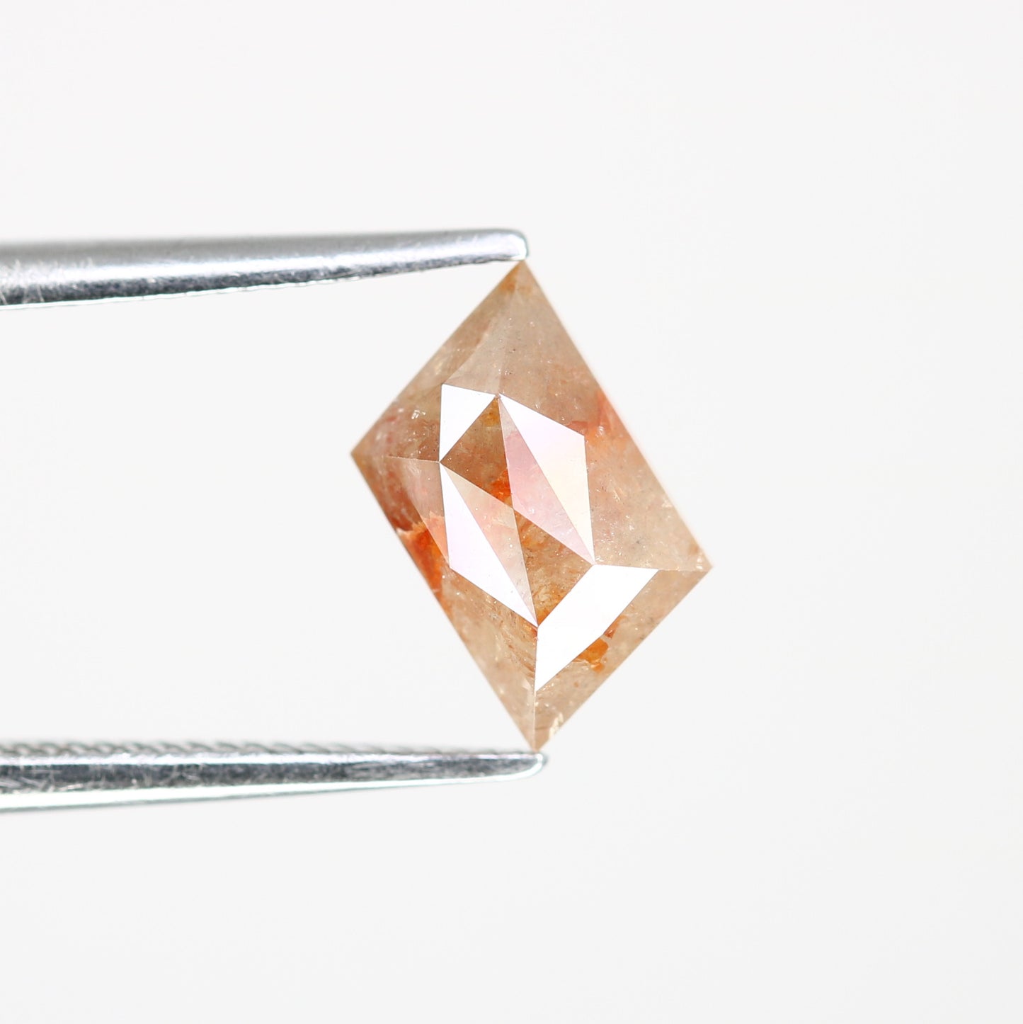 1.30 CT 9.50 MM Geometric Shape Unique Red Fancy Diamond For Designer Ring - JayKrishna Diamond