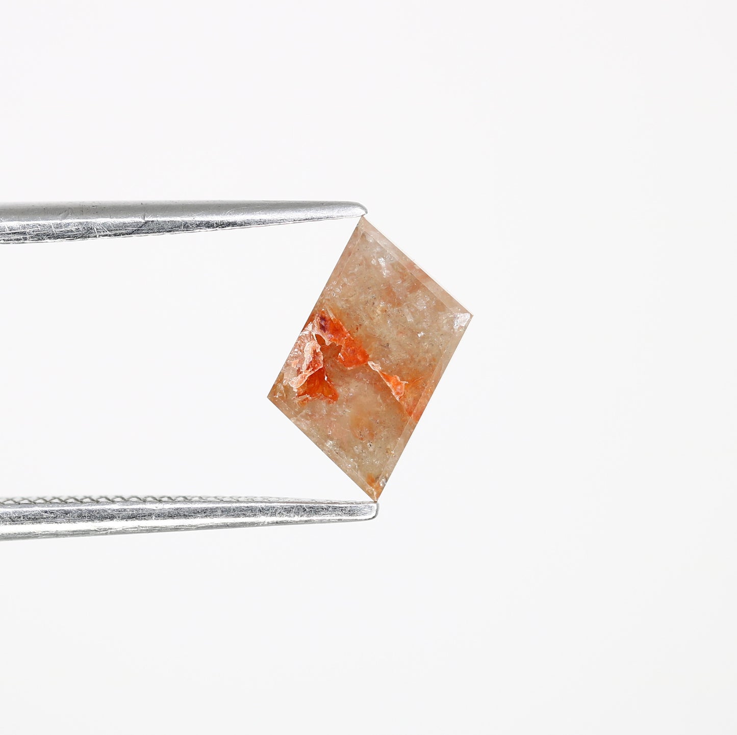 1.30 CT 9.50 MM Geometric Shape Unique Red Fancy Diamond For Designer Ring - JayKrishna Diamond