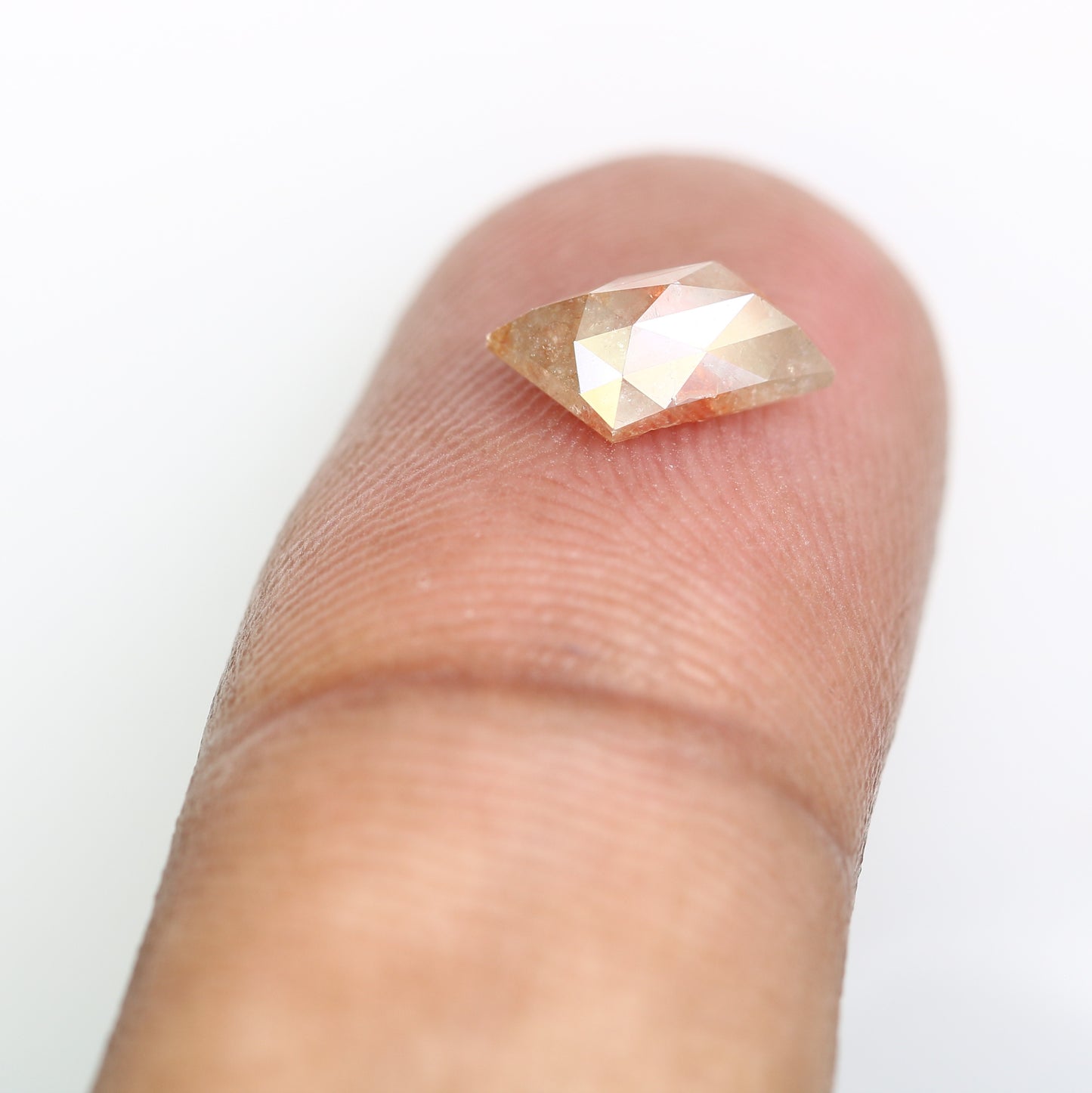 1.30 CT 9.50 MM Geometric Shape Unique Red Fancy Diamond For Designer Ring - JayKrishna Diamond