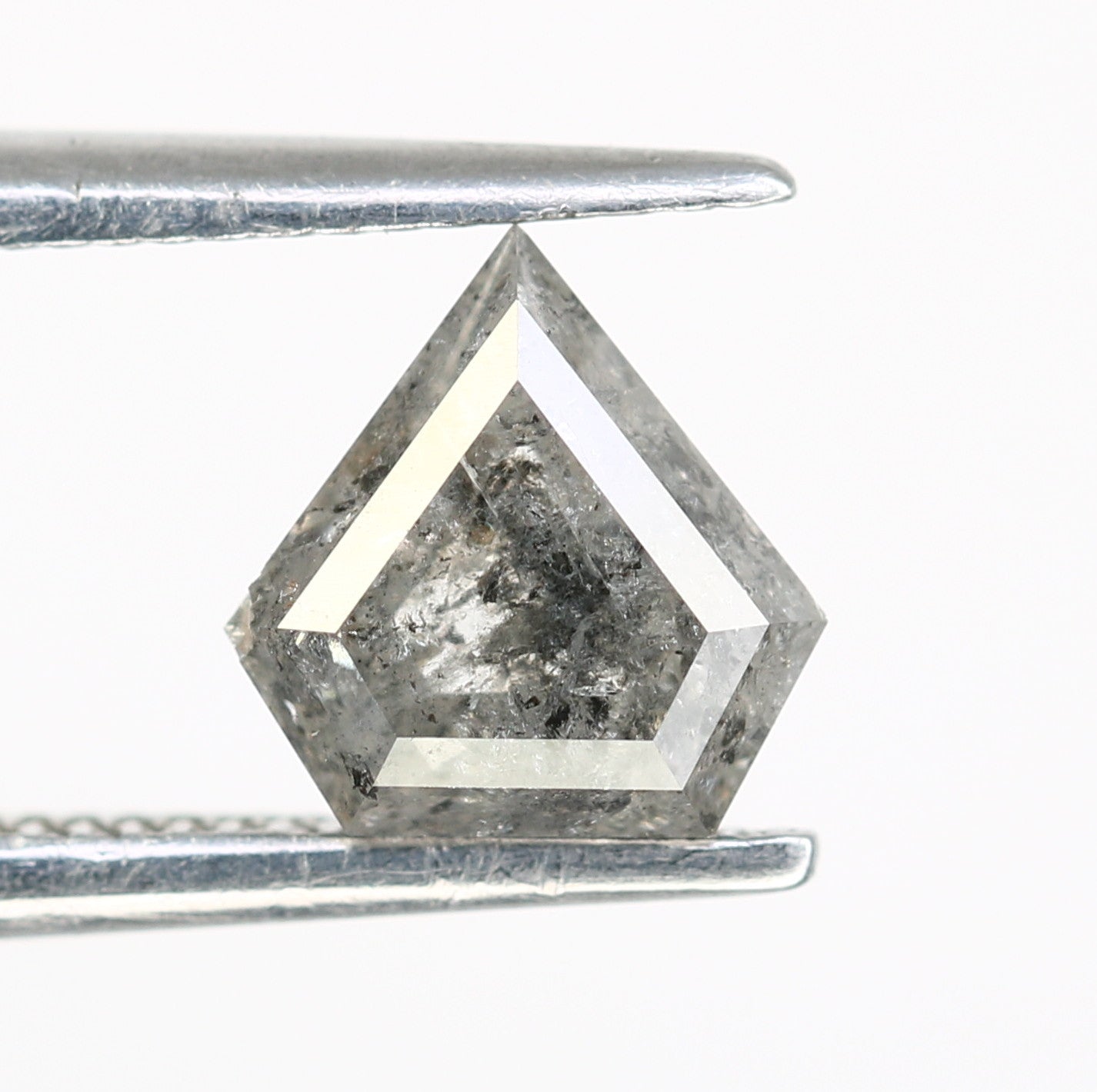 0.92 Carat Diamond Shaped Loose Salt And Pepper Diamond For Wedding Ring - JayKrishna Diamond