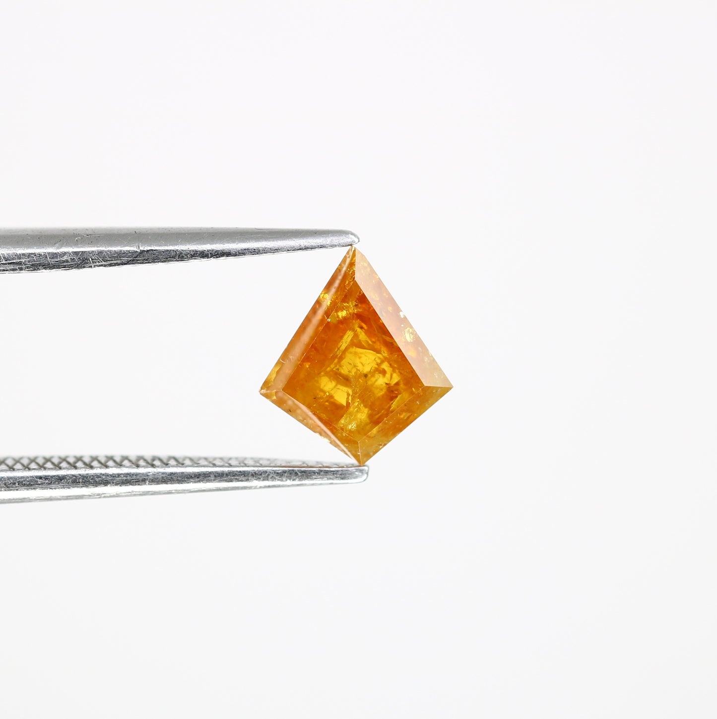 0.79 CT 7.40 MM Orange Color Natural Loose Kite Shaped Diamond For Wedding Ring - JayKrishna Diamond