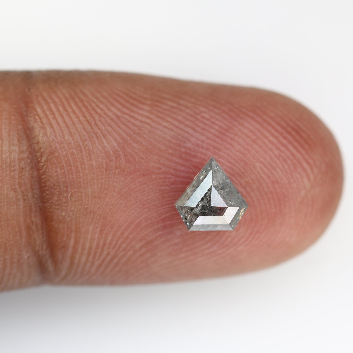 0.92 Carat Diamond Shaped Loose Salt And Pepper Diamond For Wedding Ring - JayKrishna Diamond