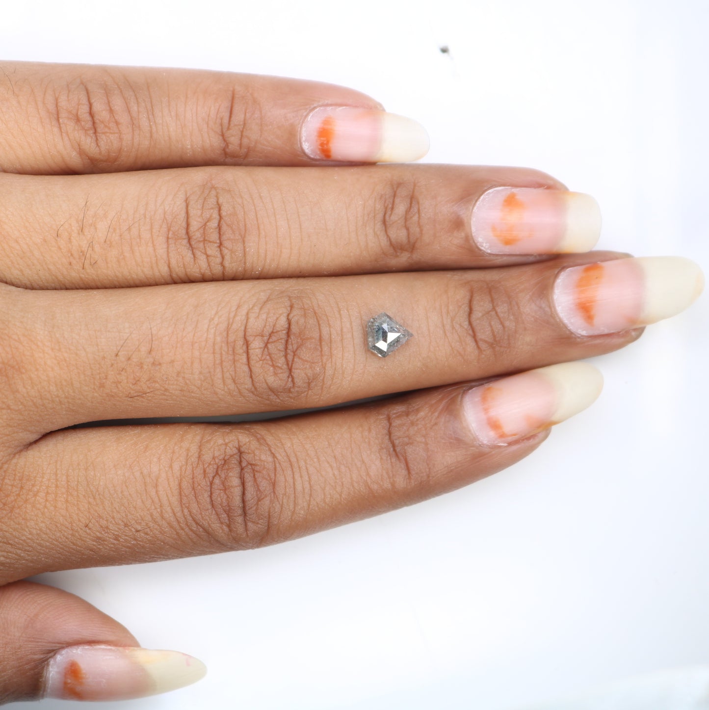 0.92 Carat Diamond Shaped Loose Salt And Pepper Diamond For Wedding Ring - JayKrishna Diamond