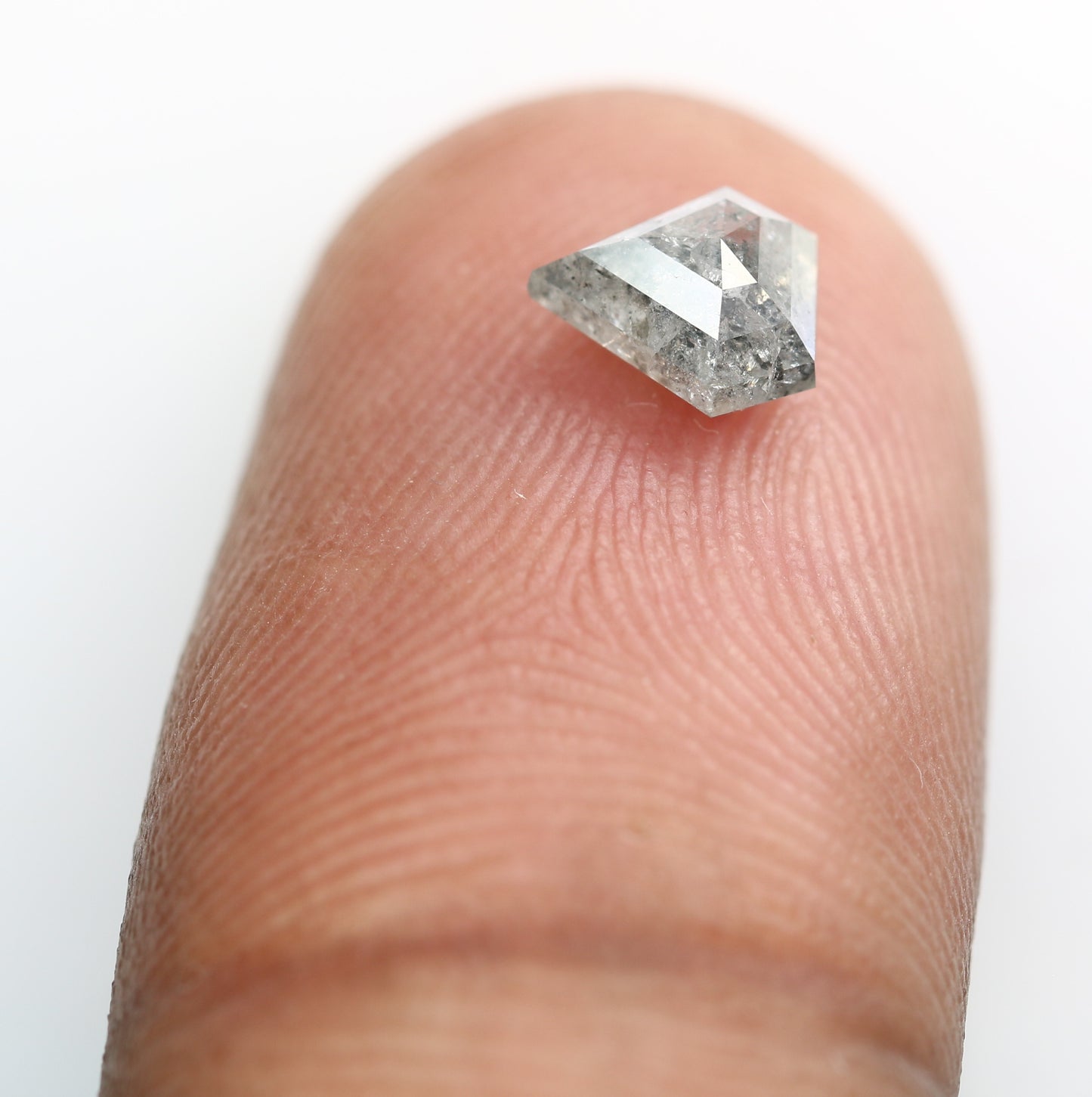0.92 Carat Diamond Shaped Loose Salt And Pepper Diamond For Wedding Ring - JayKrishna Diamond