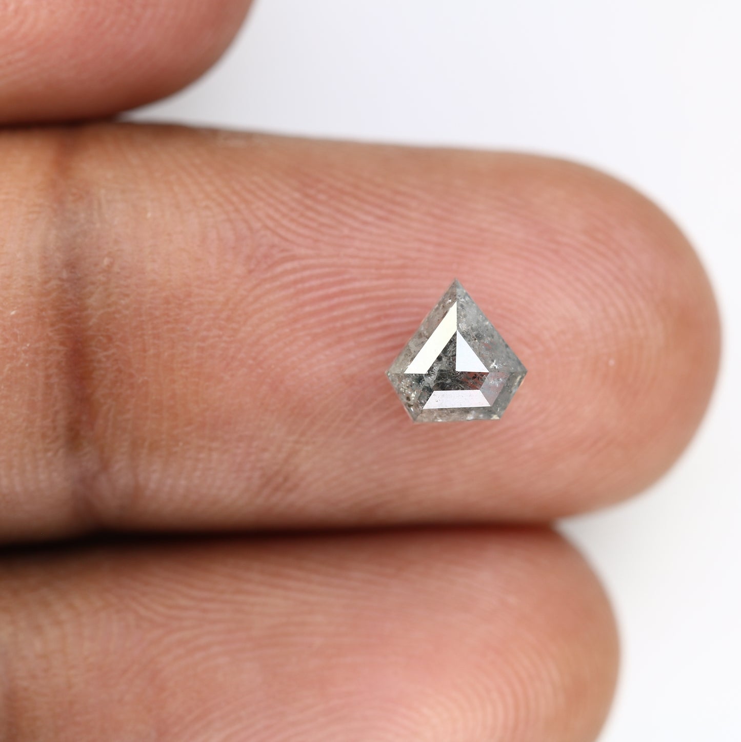 0.92 Carat Diamond Shaped Loose Salt And Pepper Diamond For Wedding Ring - JayKrishna Diamond