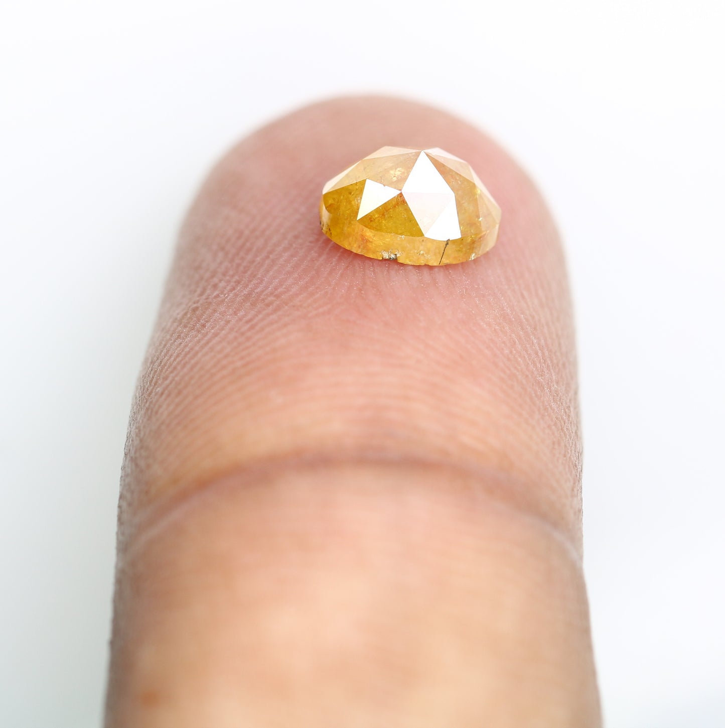 1.15 CT Oval Shape Natural Orange 7.20 MM Loose Diamond For Wedding Ring - JayKrishna Diamond